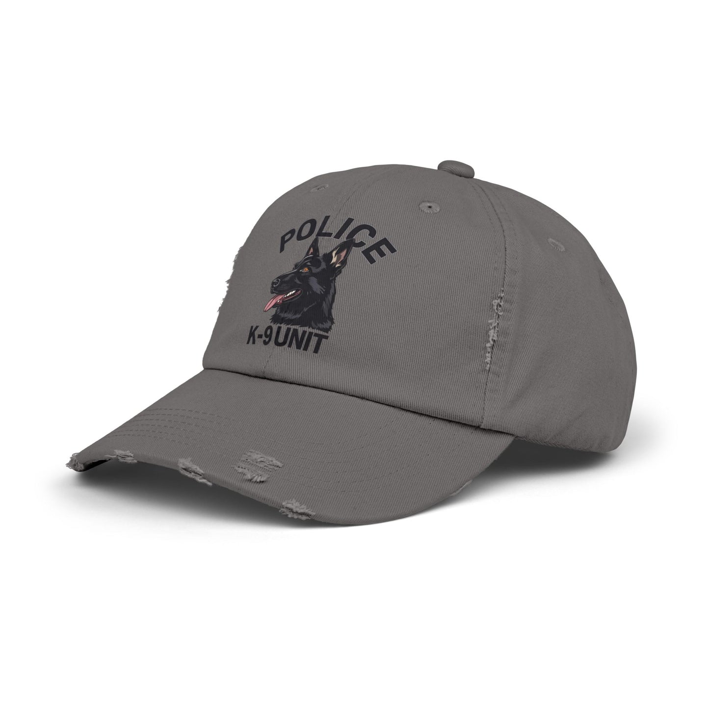 K-9 Unit Police Hat Featuring German Shepherd | Stylish Unisex Distressed Cap | Dog Lover Gift