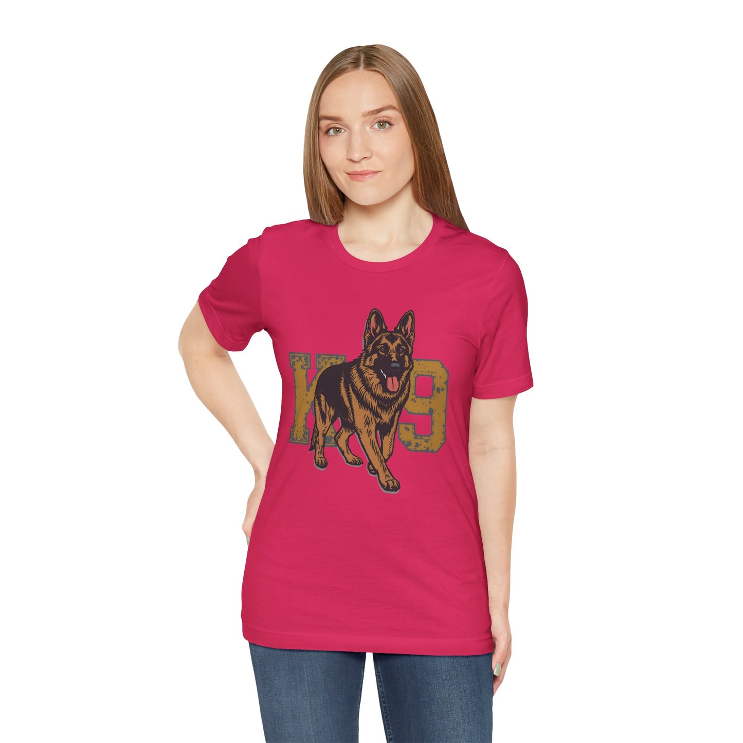 K9 Dog Lover German Shepherd Tee, Pet Owner Gift, Unisex Jersey Shirt