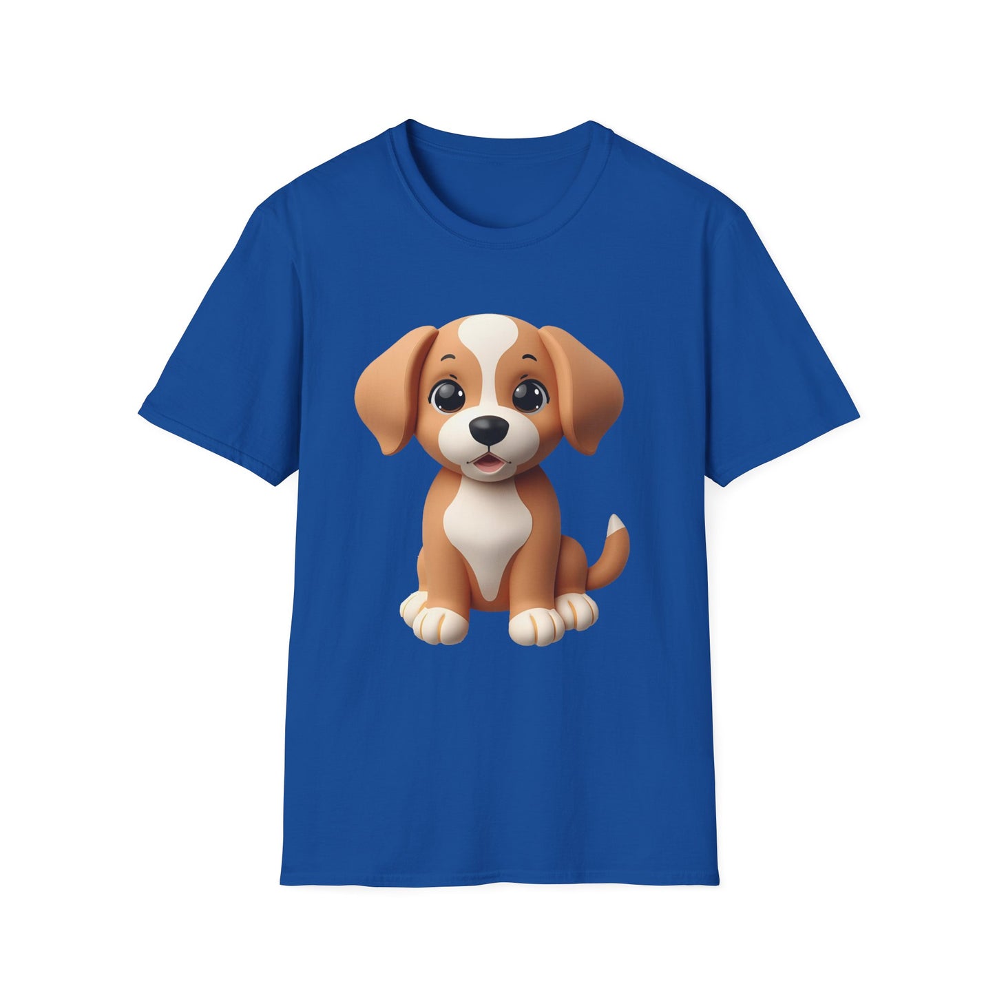 Adorable Puppy 3D Graphic T-Shirt for Dog Lovers, Cute Pet Shirt