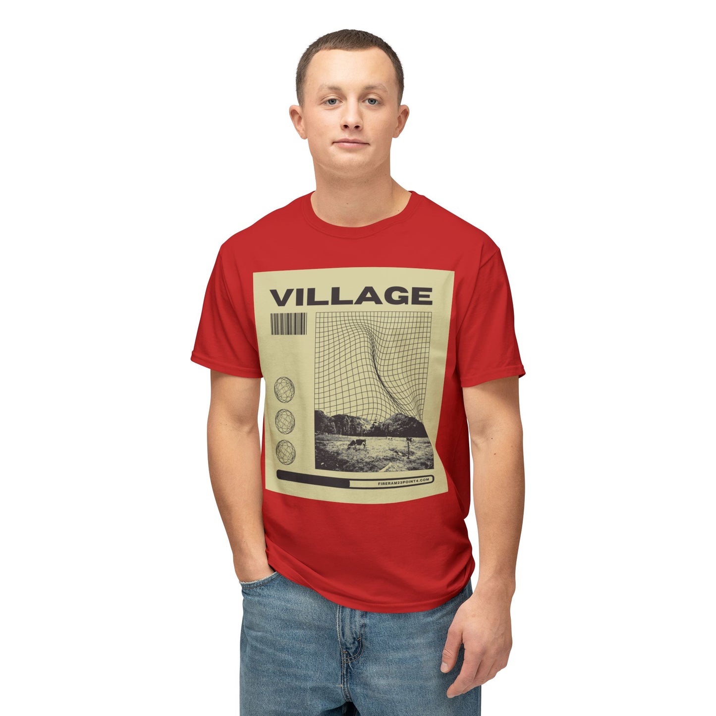 Retro Village Graphic Unisex T-Shirt | Casual Wear, Vintage Style, Gift for Travel Lovers, Graphic Tee, Statement Shirt