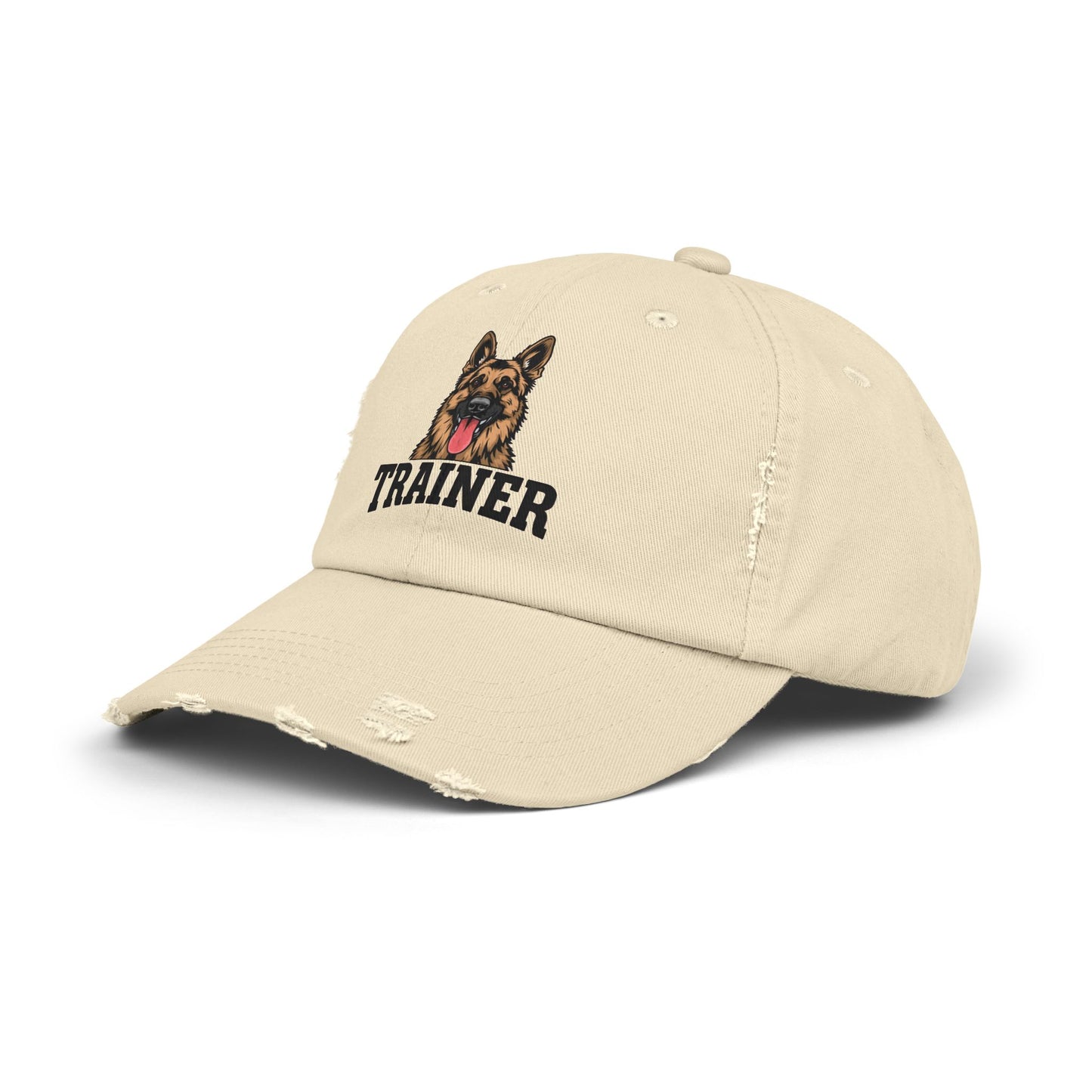 Unisex German Shepherd Trainer Cap, Distressed Hat for Dog Lovers, Perfect Gift for Trainers