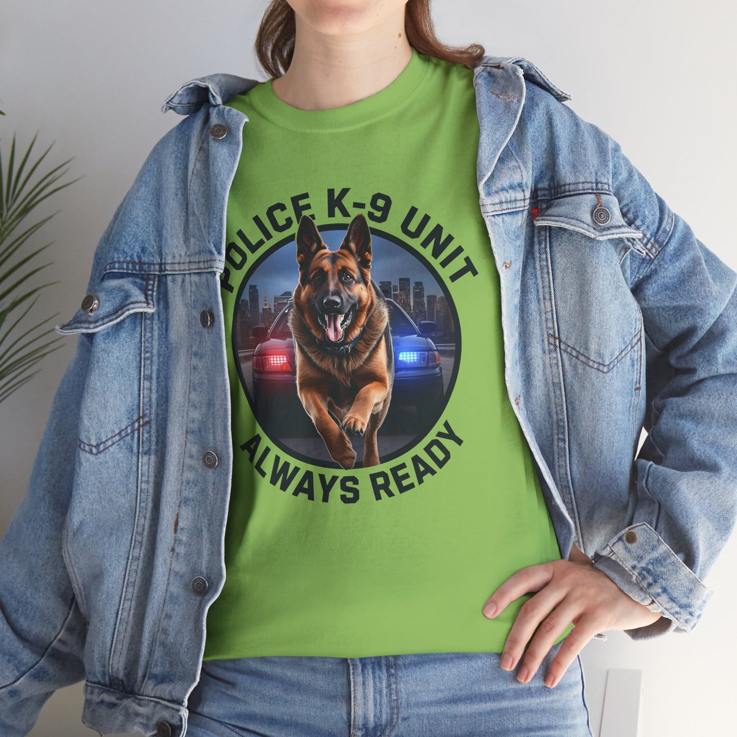 Police K-9 Unit Tee, Always Ready Graphic Tee, Dog Lover Gift, Police Support Shirt, Police Dog Merchandise