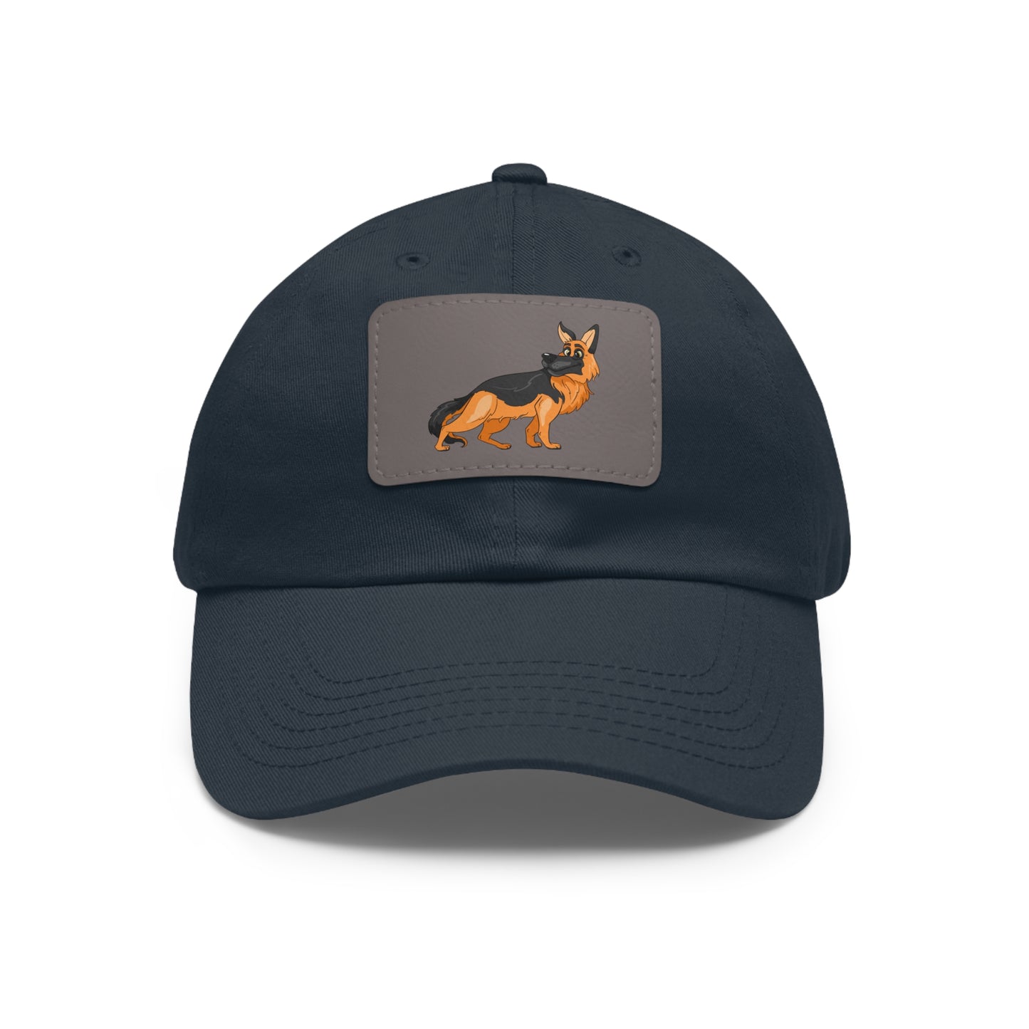 German Shepherd Dad Hat with Leather Patch - Perfect Gift for Dog Lovers