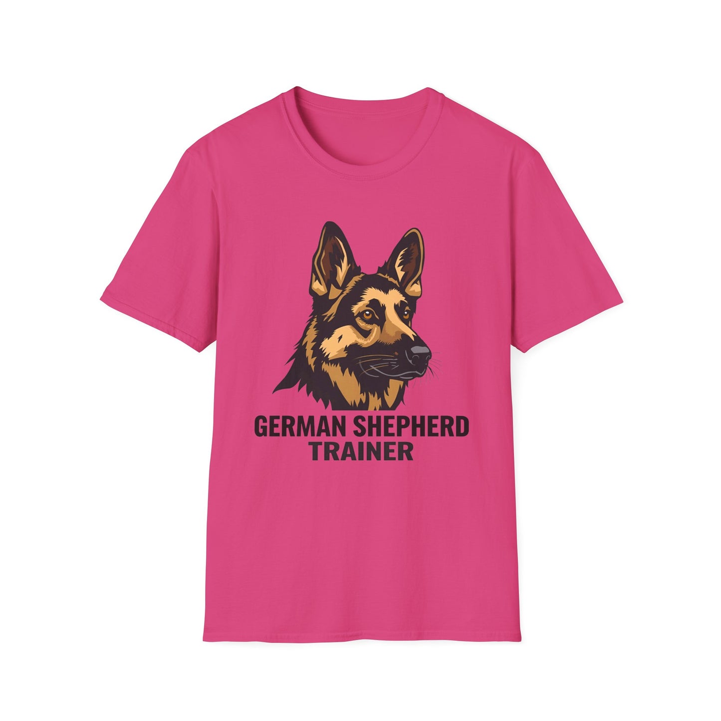 German Shepherd Trainer Unisex Softstyle T-Shirt, Dog Lover Gift, Pet Trainer Apparel