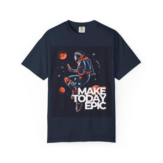 Epic Astronaut T-shirt - Make Today Epic, Unisex Clothing, Space Theme, Motivational Shirt, Everyday Wear, Gift for Explorers, Trendy Apparel