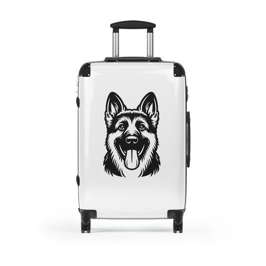 Dog Lover's Rolling Suitcase with German Shepherd Design