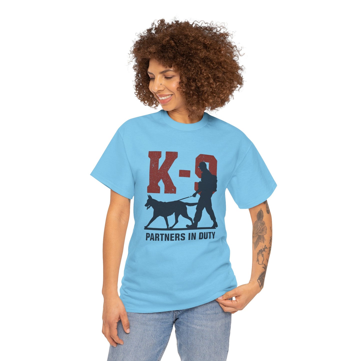 K-9 Partners in Duty Tee, Dog Handler T-Shirt, Dog Lover Tee, Police Dog Apparel, Dog Owner T-Shirt