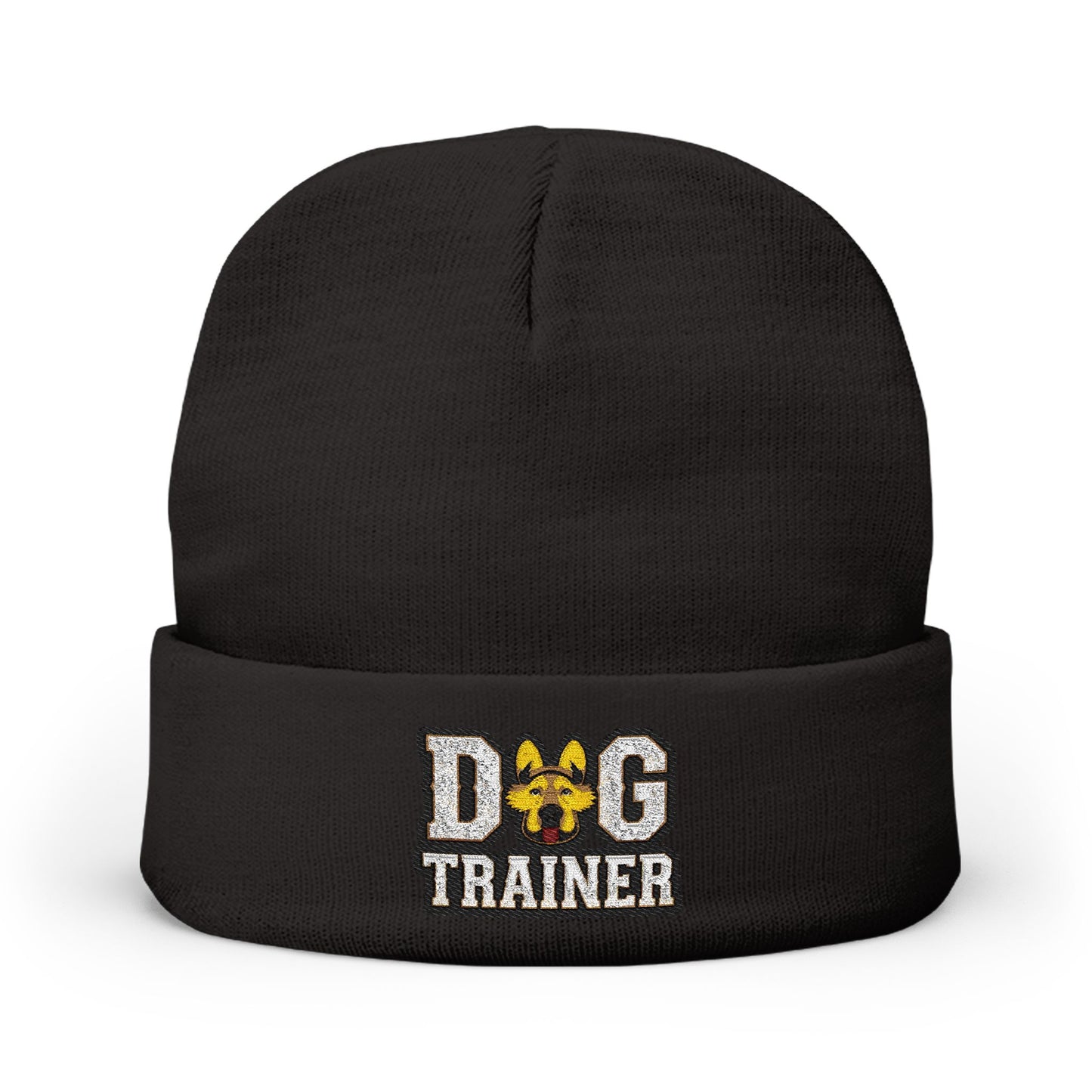 Embroidered Dog Trainer Knit Beanie - Cozy Hat for Dog Enthusiasts, Great Gift for Pet Lovers, Winter Wear