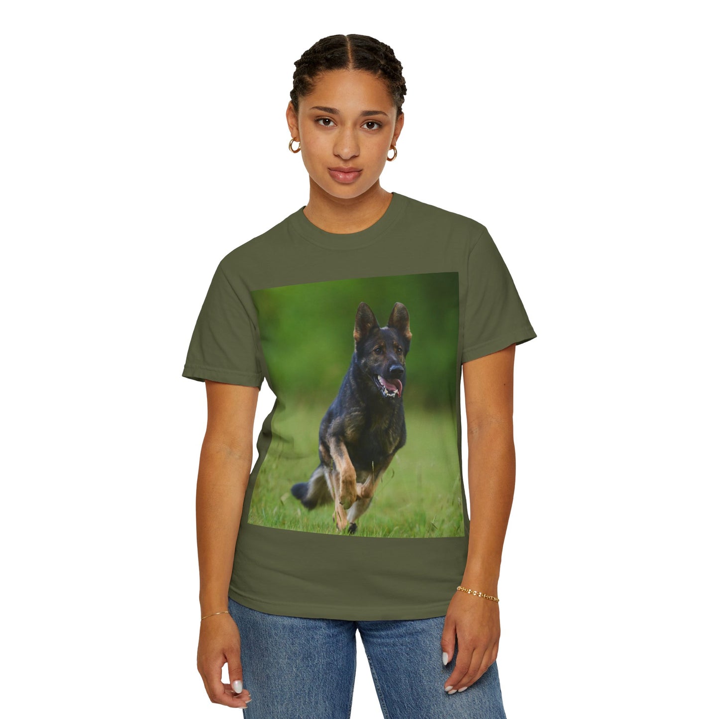 Unisex German Shepherd Lover T-Shirt – Nature Inspired, Perfect for Pet Owners