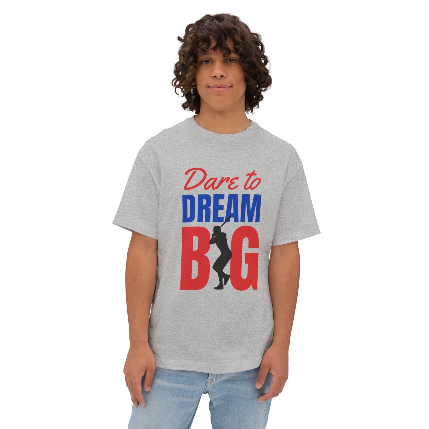 Dream Big Unisex Oversized Tee | Motivational Shirt for Dreamers, Casual Wear, Gift for Graduates, Positive Vibes, Inspirational Clothing