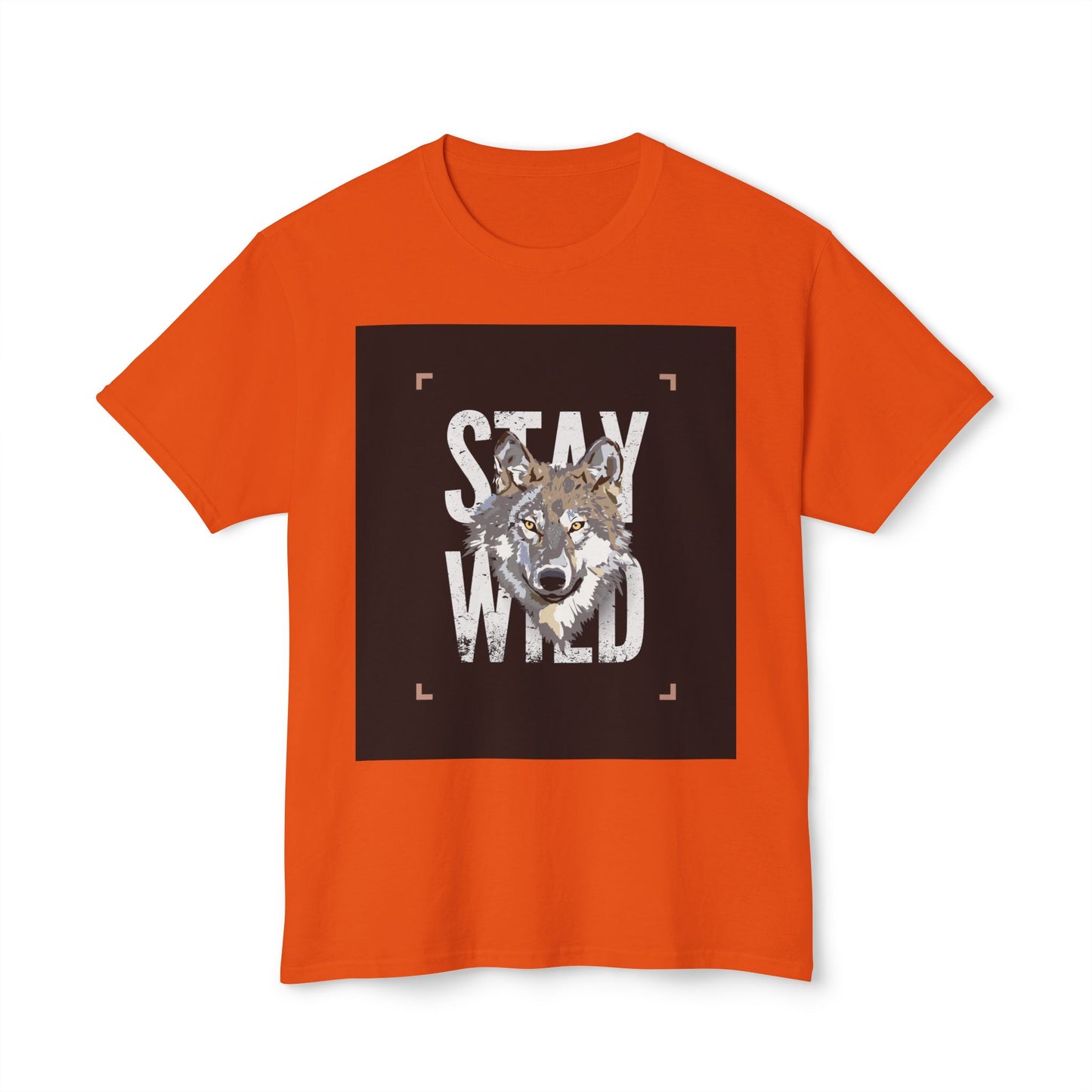 Wild Spirit Cotton T-shirt - Stay Wild Wolf T-Shirt, Nature Lover Gift, Eco-Friendly Fashion, Animal Enthusiast Tee, Adventure Wear