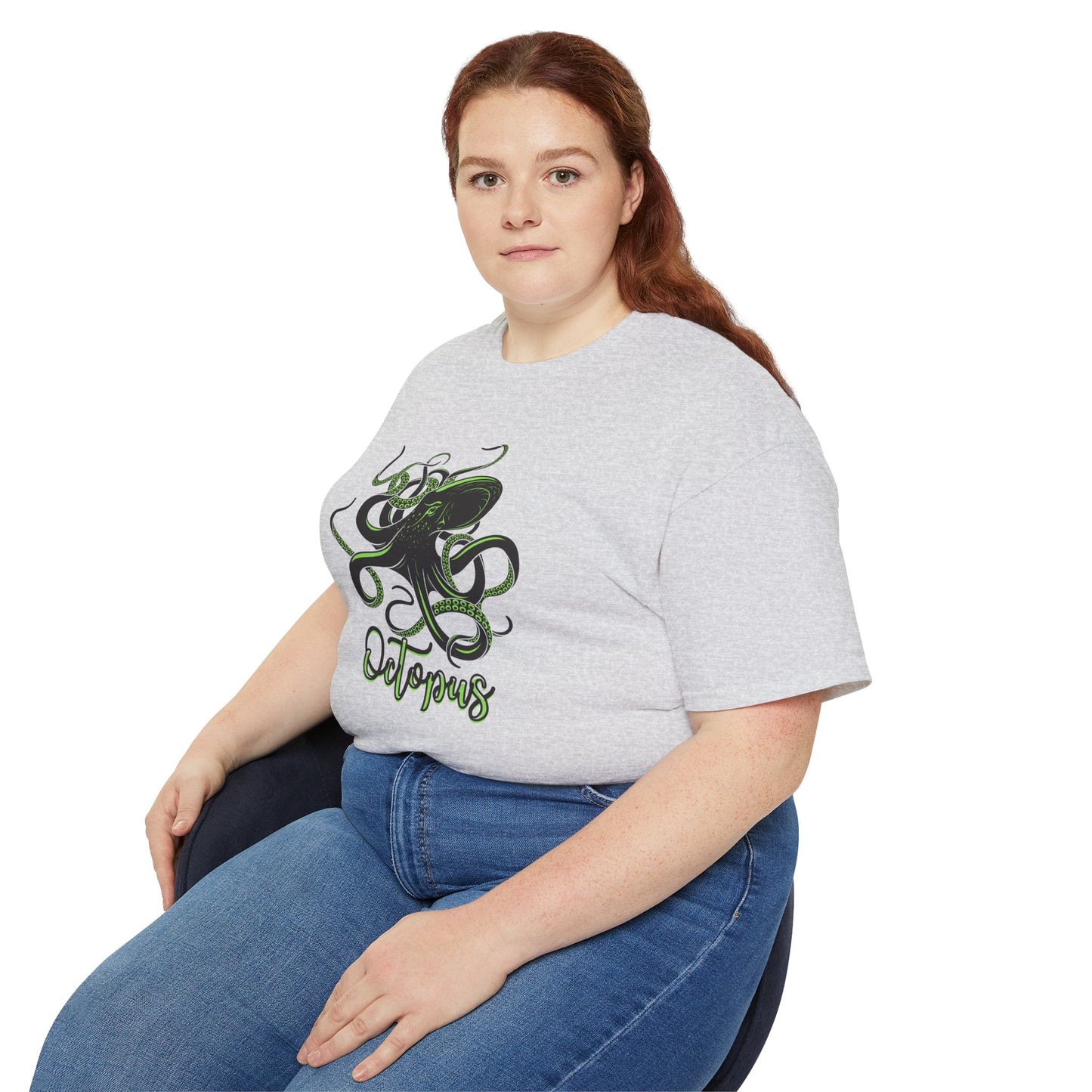 Octopus Graphic Unisex Tee, Ocean Lover T-Shirt, Marine Life Shirt, Gift for Sea Enthusiasts, Sea Creature Apparel, Beach Day Outfit