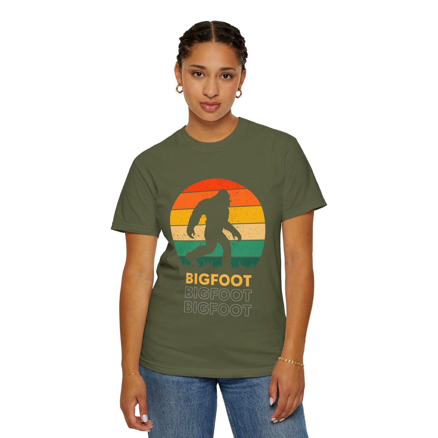 Retro Bigfoot Unisex T-Shirt, Vintage Sasquatch Tee, Nature Lover Gift, Outdoor Adventure Apparel, Cool Summer Shirt