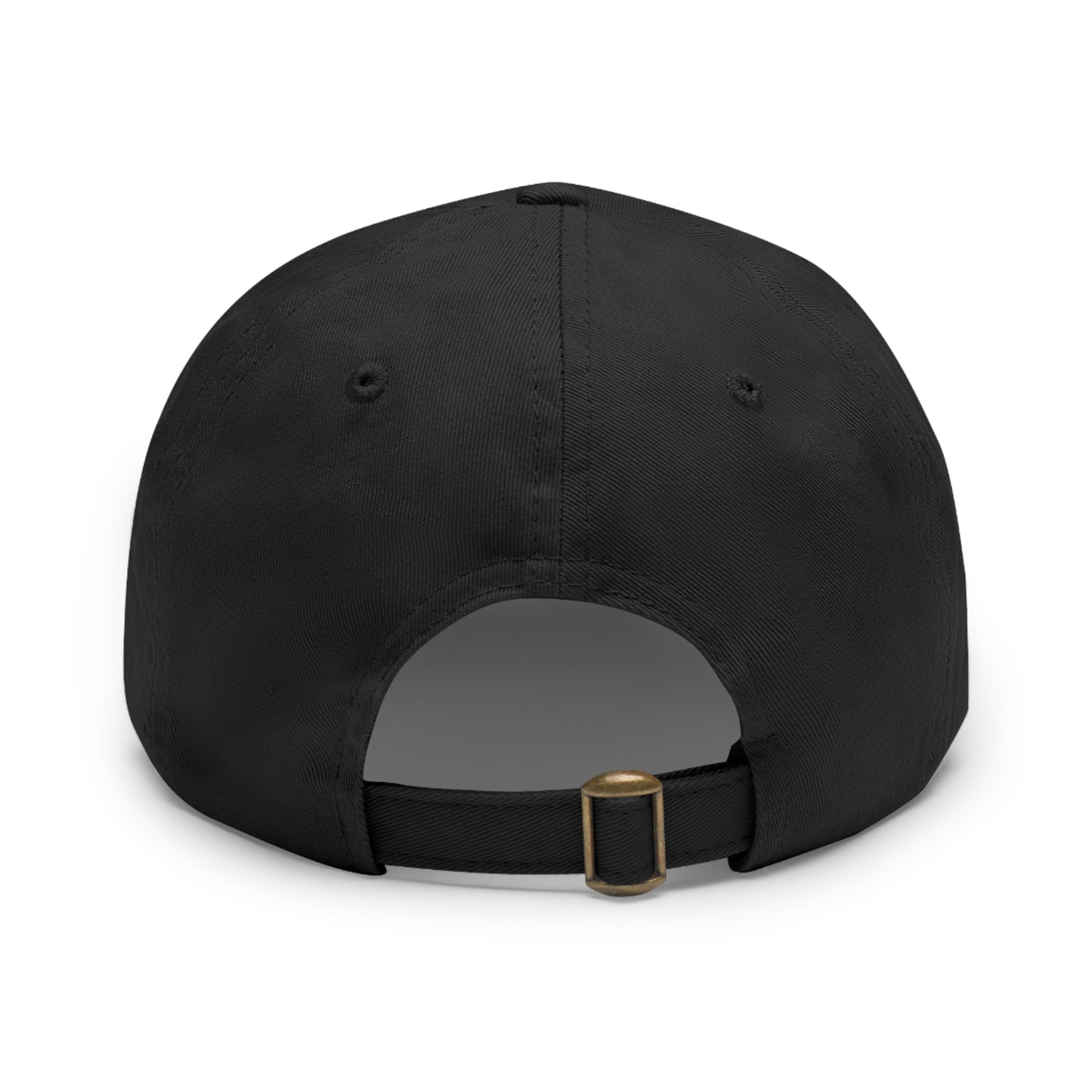 Customized Dad Hat with Leather Patch - German Shepherd Design