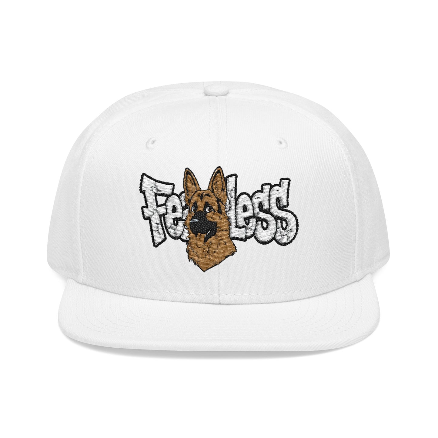 German Shepherd Embroidered Snapback Hat - Fearless