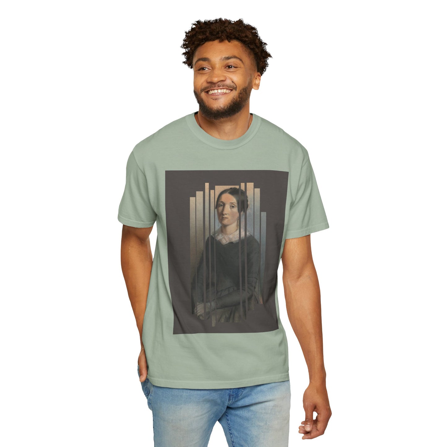 Vintage Aesthetic Art Tee, Unisex Garment-Dyed T-shirt with Artistic Design, Casual Wear, Gift for Art Lovers, Trendy Graphic Shirt