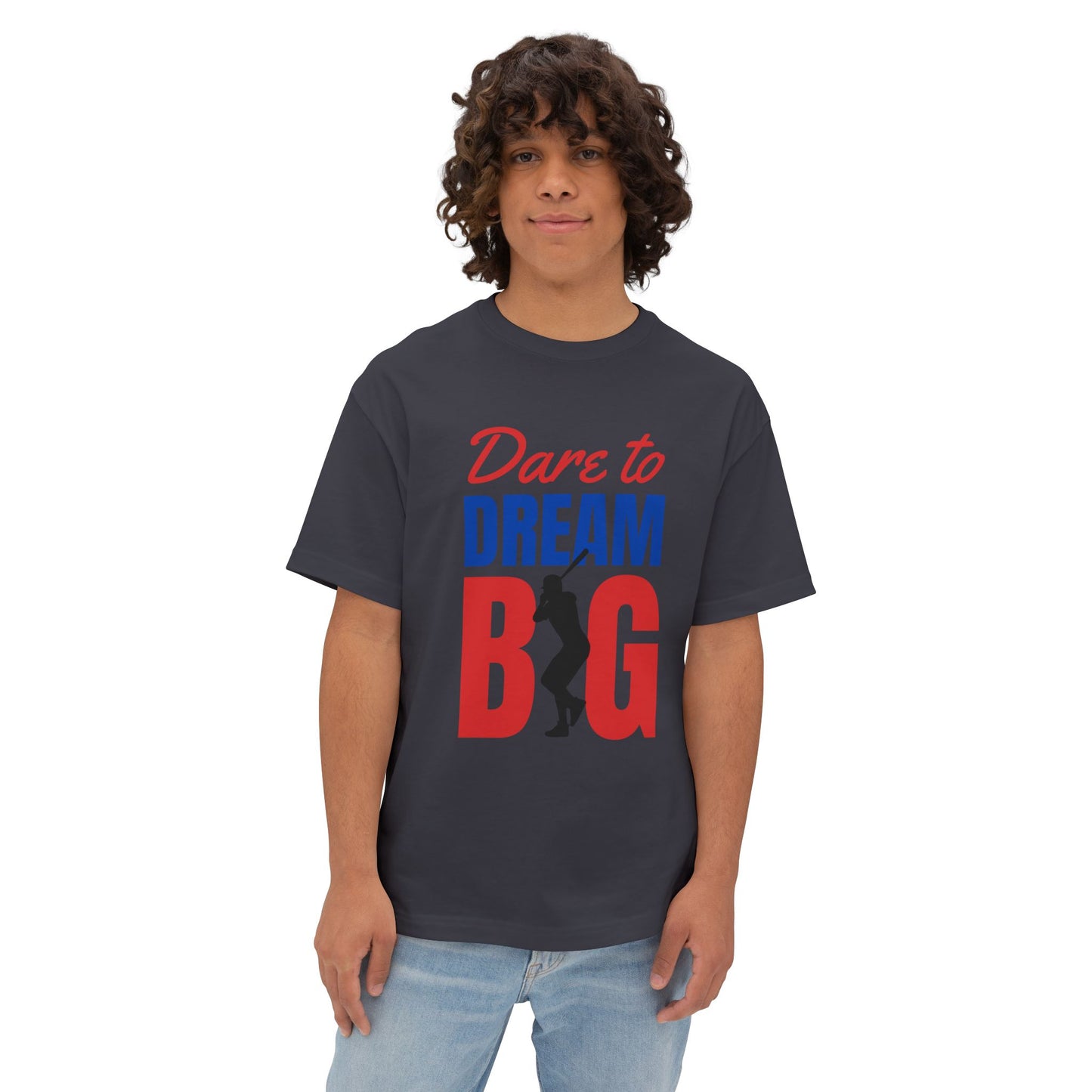 Dream Big Unisex Oversized Tee | Motivational Shirt for Dreamers, Casual Wear, Gift for Graduates, Positive Vibes, Inspirational Clothing