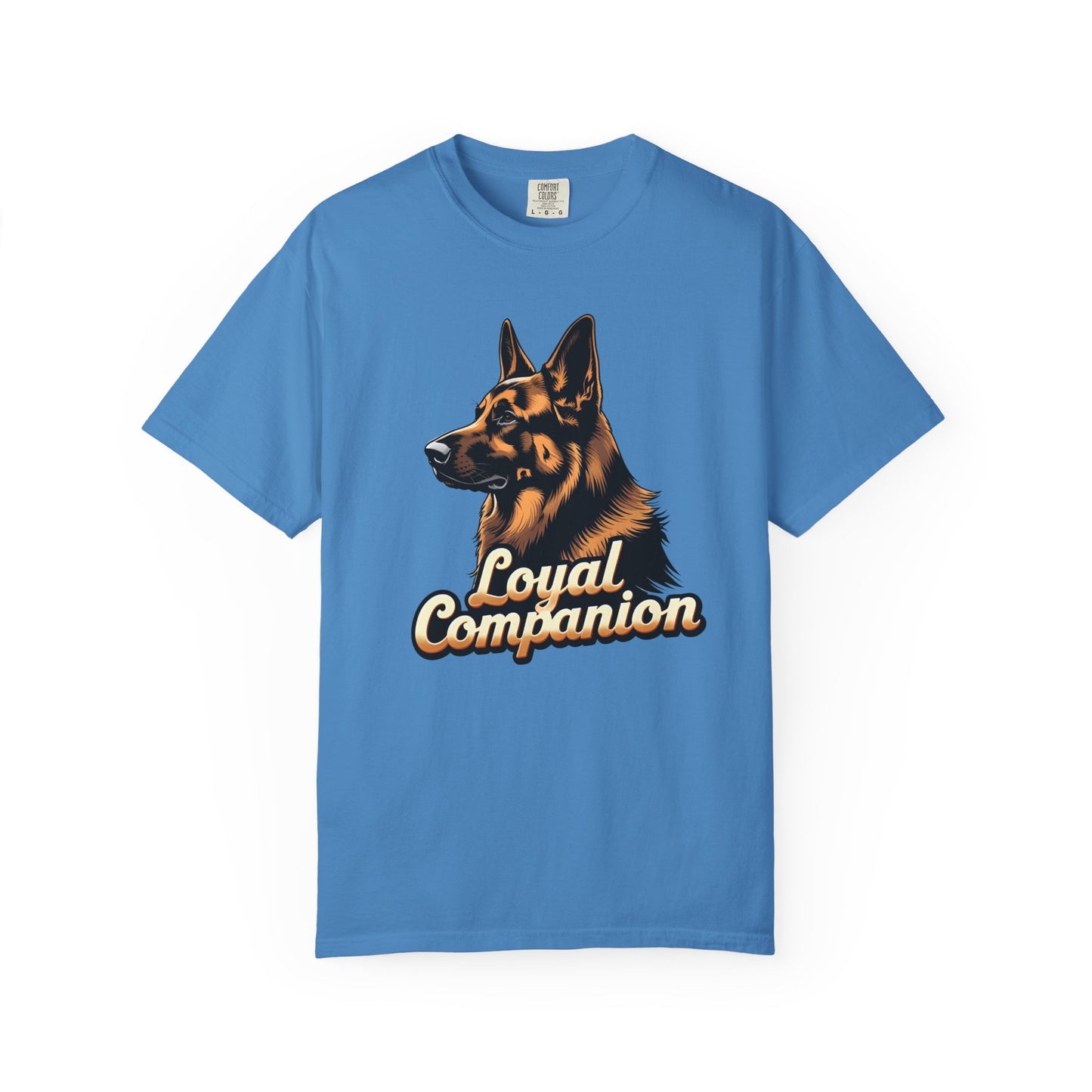 Loyal Companion German Shepherd Lover T-Shirt | Garment-Dyed Unisex Tee for Dog Enthusiasts, Dog Lovers, Gift for Dog Owners, Casual Wear