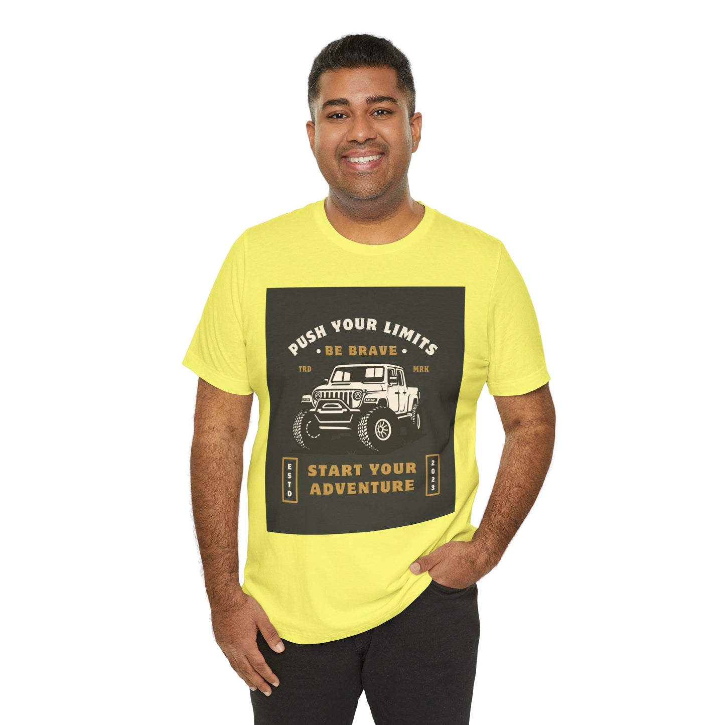 Push Your Limits Adventure-Inspiring Unisex Jersey Tee, Outdoor Shirt, Motivational T-Shirt, Gift for Adventurers, Hiking Apparel, Travel Tee