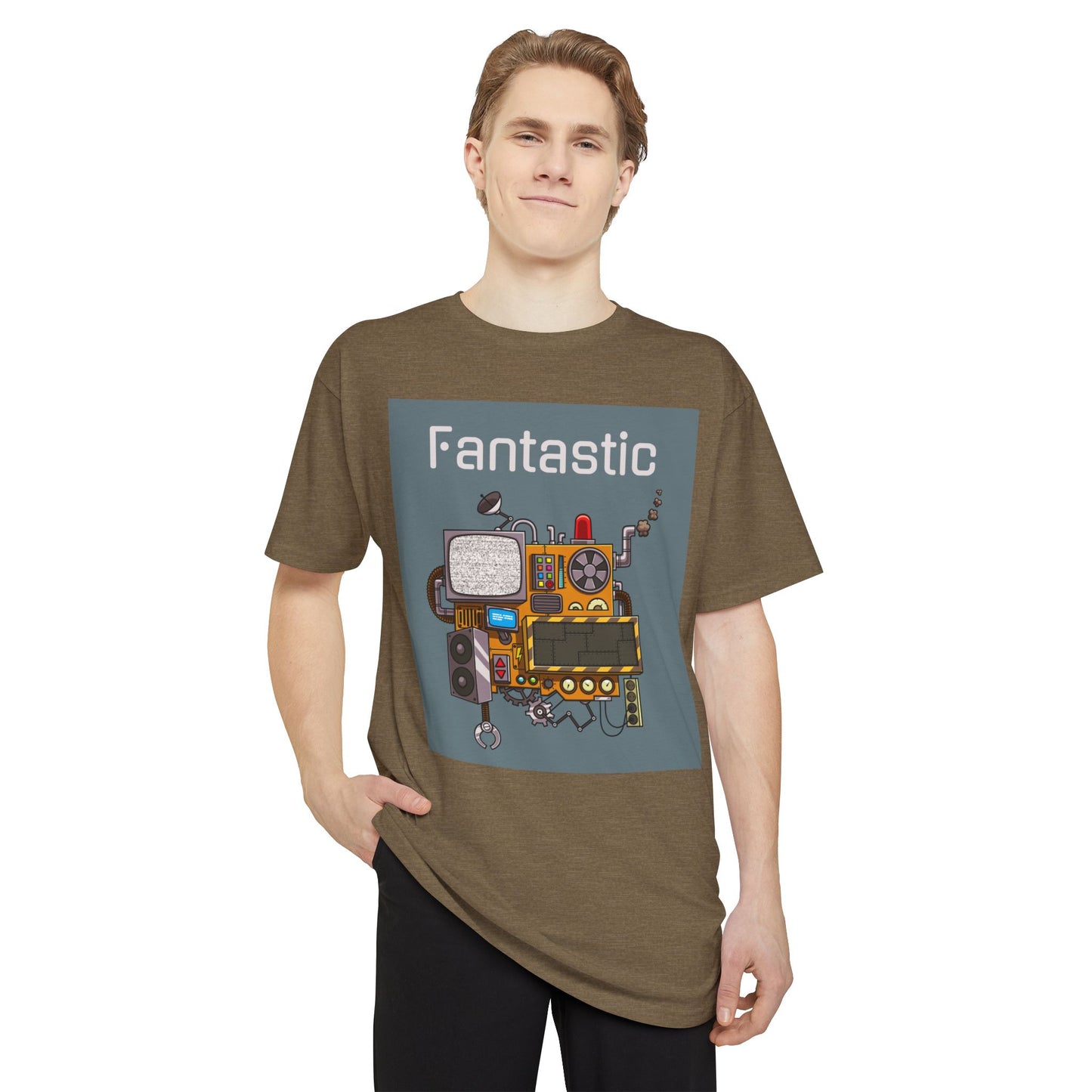 Fantastic Vibe Unisex Long Body Urban Tee, Streetwear, Graphic Tee, Gift for Music Lovers, Casual Wear, Unique Fashion Statement