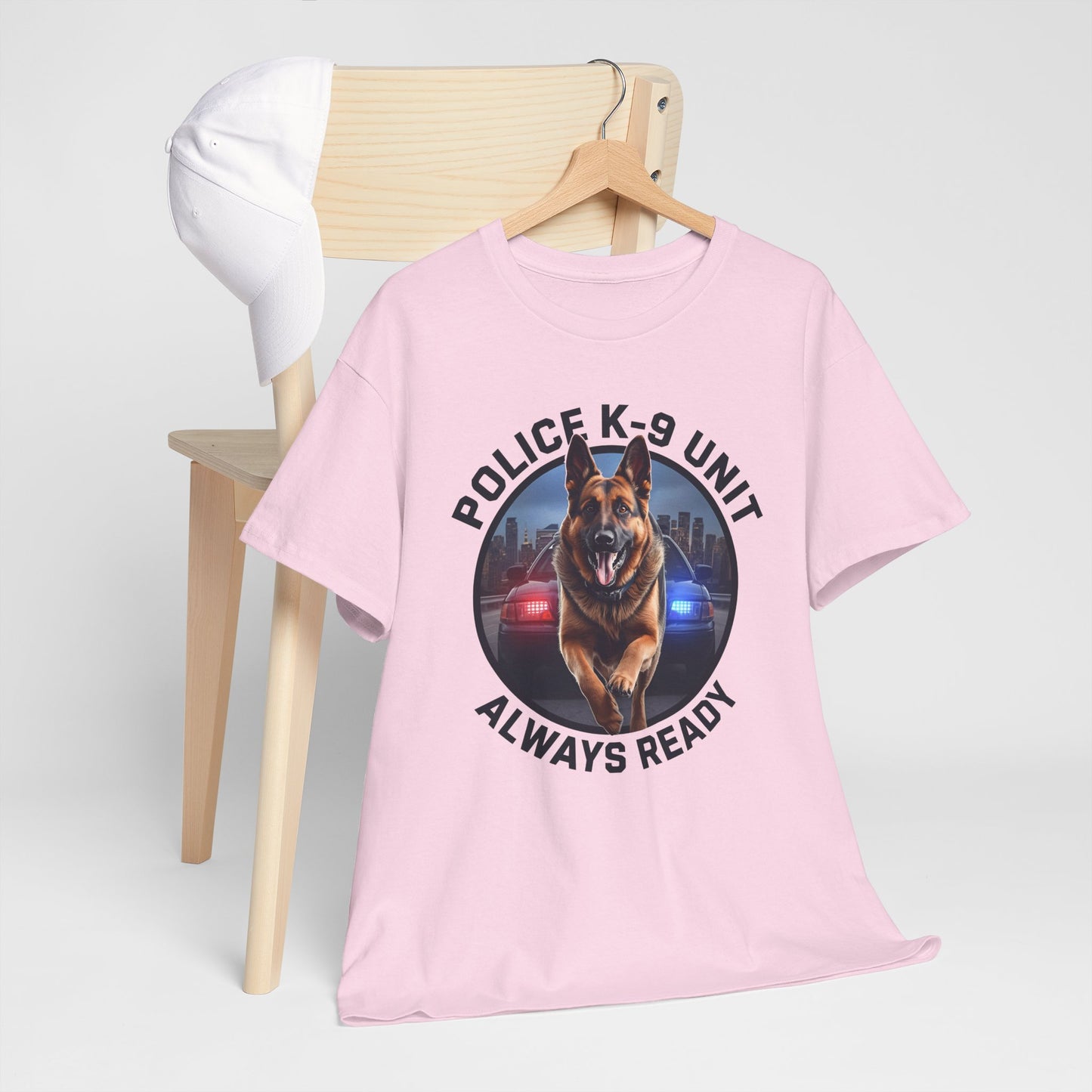 Police K-9 Unit Tee, Always Ready Graphic Tee, Dog Lover Gift, Police Support Shirt, Police Dog Merchandise