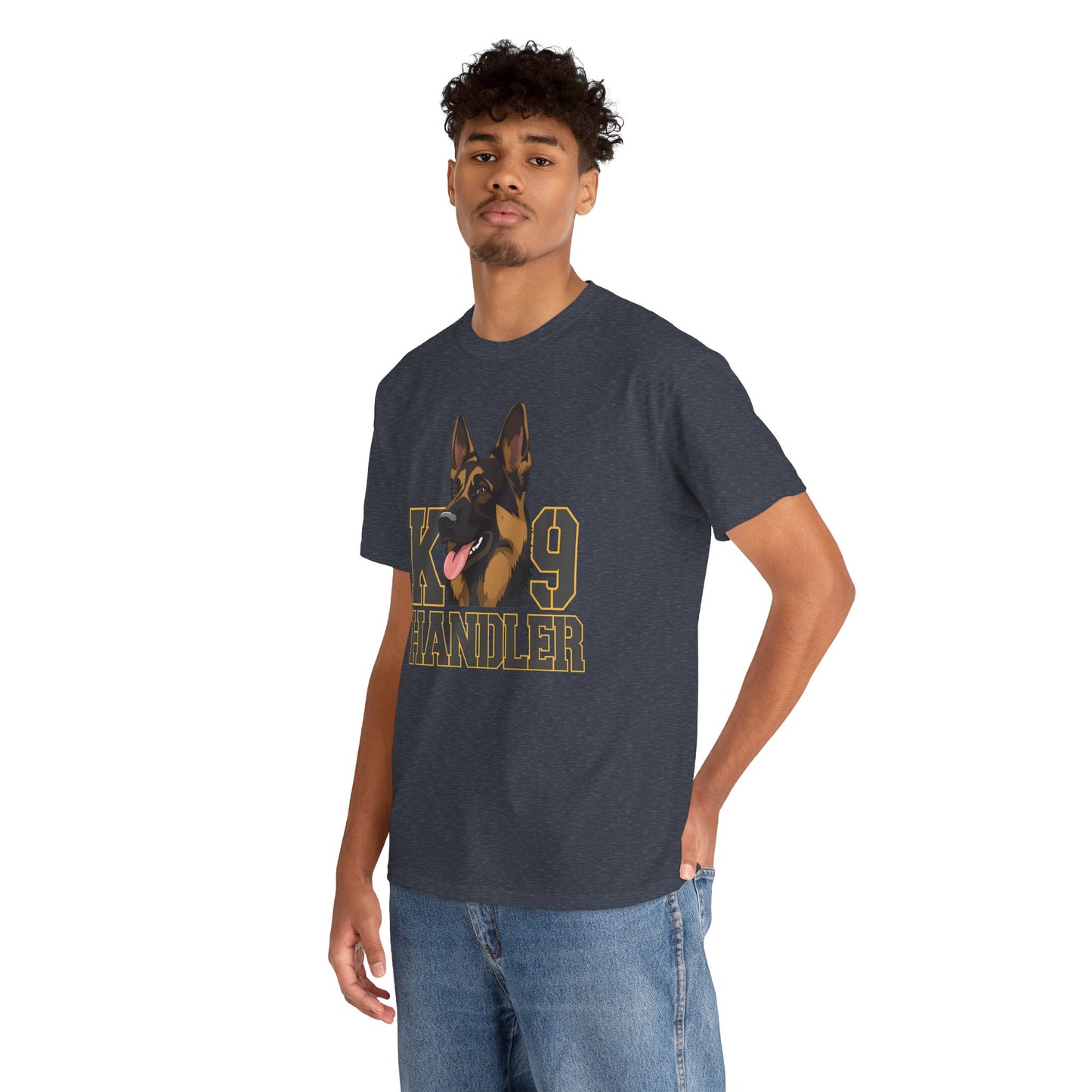 German Shepherd K9 Handler Tee, Perfect for Dog Lovers, Gift for Pet Owners, Unisex Cotton T-Shirt
