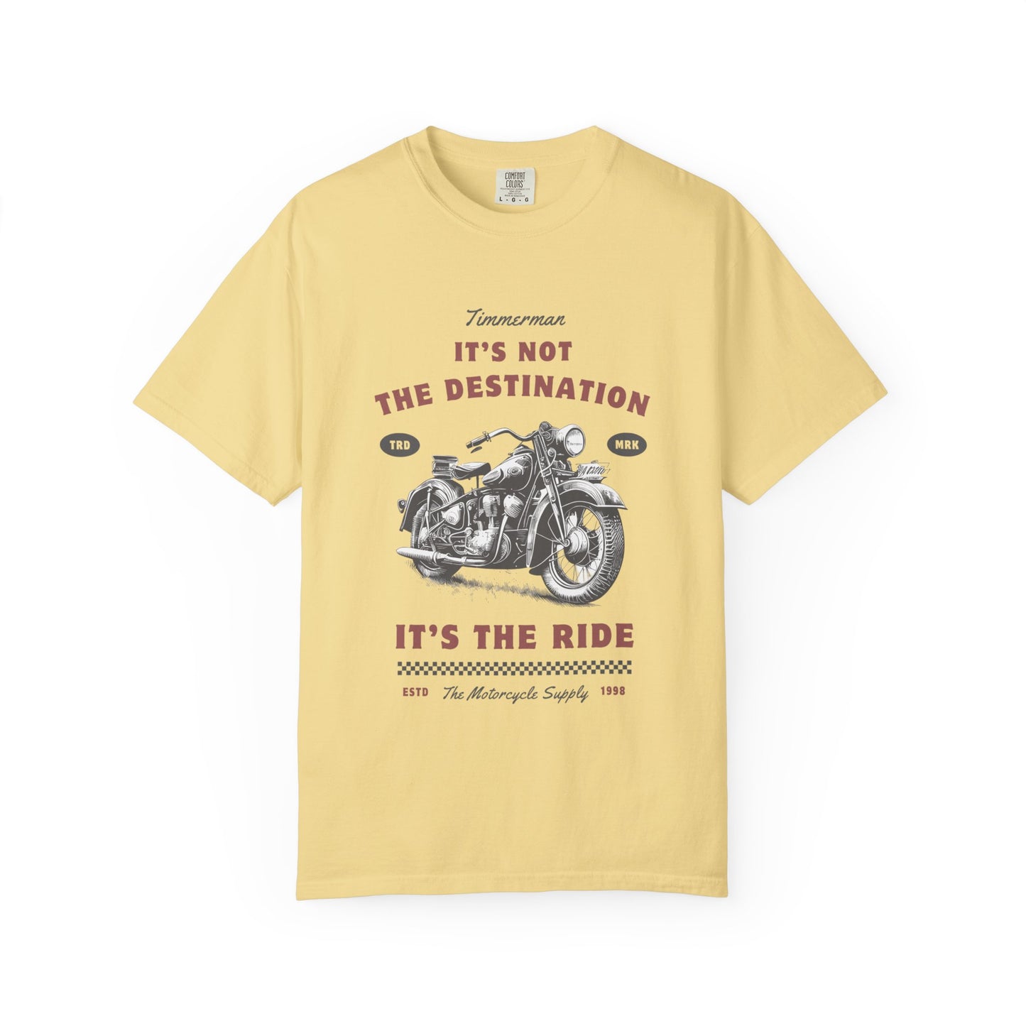 Vintage Motorcycle Ride T-Shirt - It's Not The Destination It's The Ride, Gift for Bikers, Adventure Clothing, Road Trip Outfit