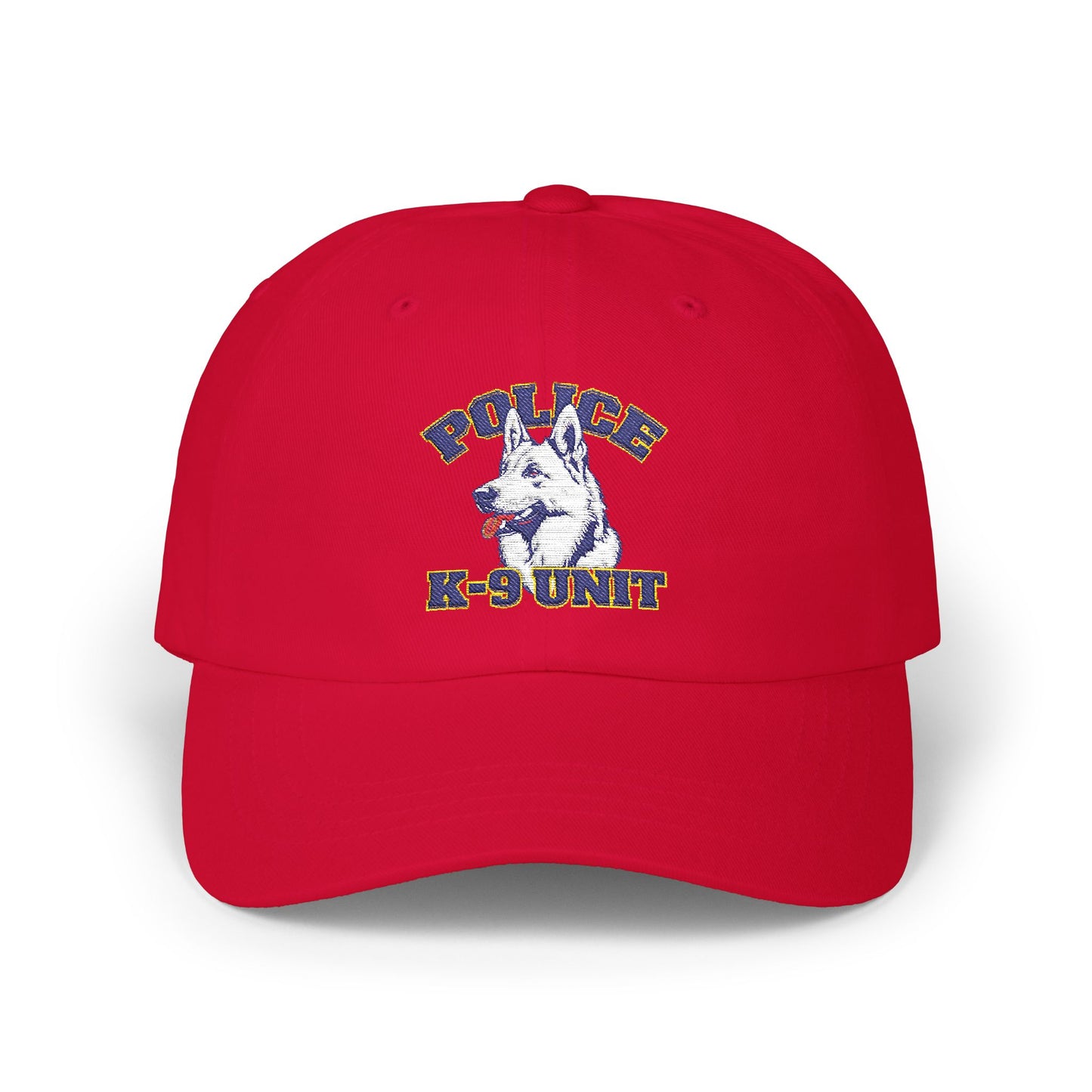 Police K-9 Unit Classic Embroidered Dad Cap, Adjustable Hat for Dog Lovers, Gift for Law Enforcement