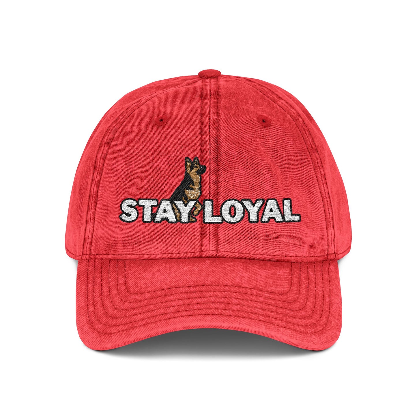 German Shepherd Vintage Embroidered Cap - Stay Loyal