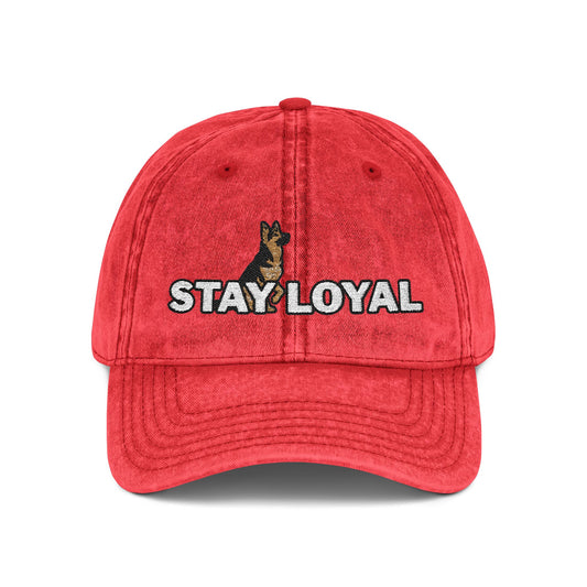 German Shepherd Vintage Embroidered Cap - Stay Loyal