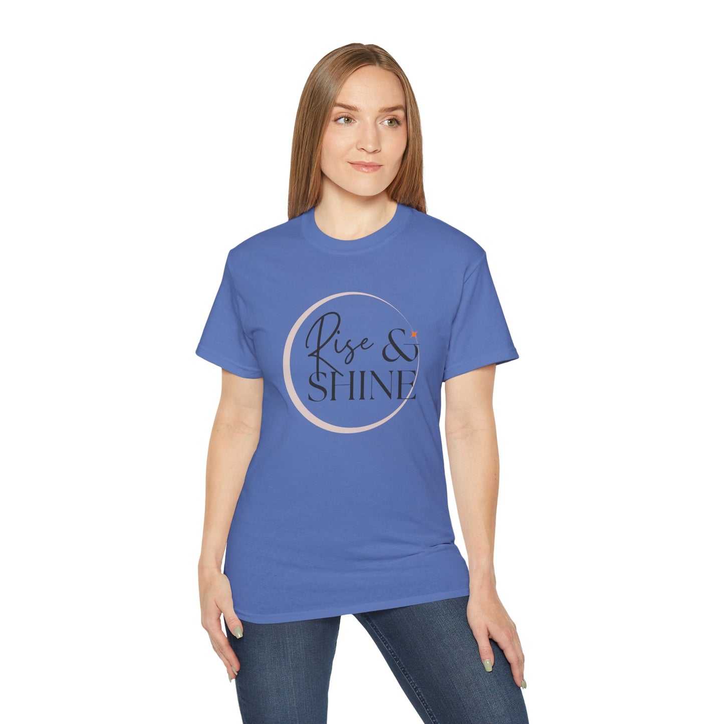 Rise & Shine Unisex Ultra Cotton Tee, Motivational Tee, Inspirational Shirt, Gift for Her, Positive Quote T-Shirt, Summer Fashion