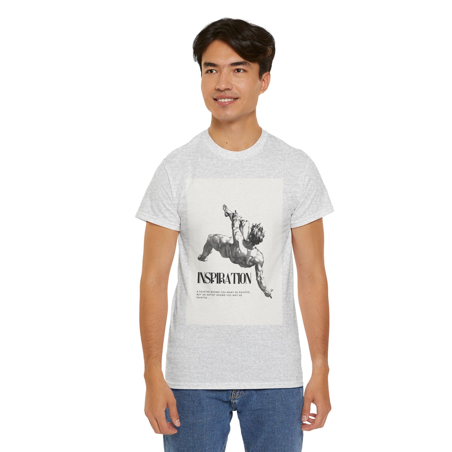 Inspiration Unisex Heavy Cotton Tee, Motivational Shirt, Gift for Artists, Casual Wear, Quote T-Shirt, Birthday Gift