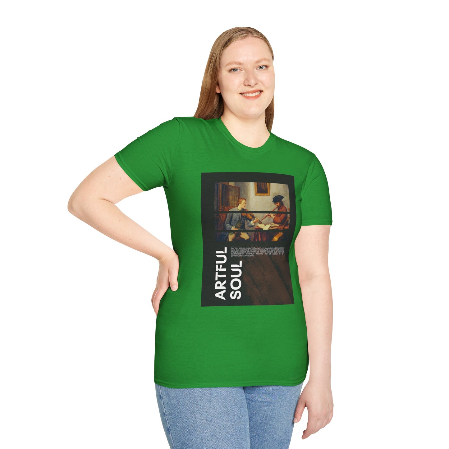 Artful Soul Unisex Softstyle T-Shirt, Artistic Tee, Gift for Art Lovers, Casual Wear, Creative Fashion, Art Enthusiast Shirt