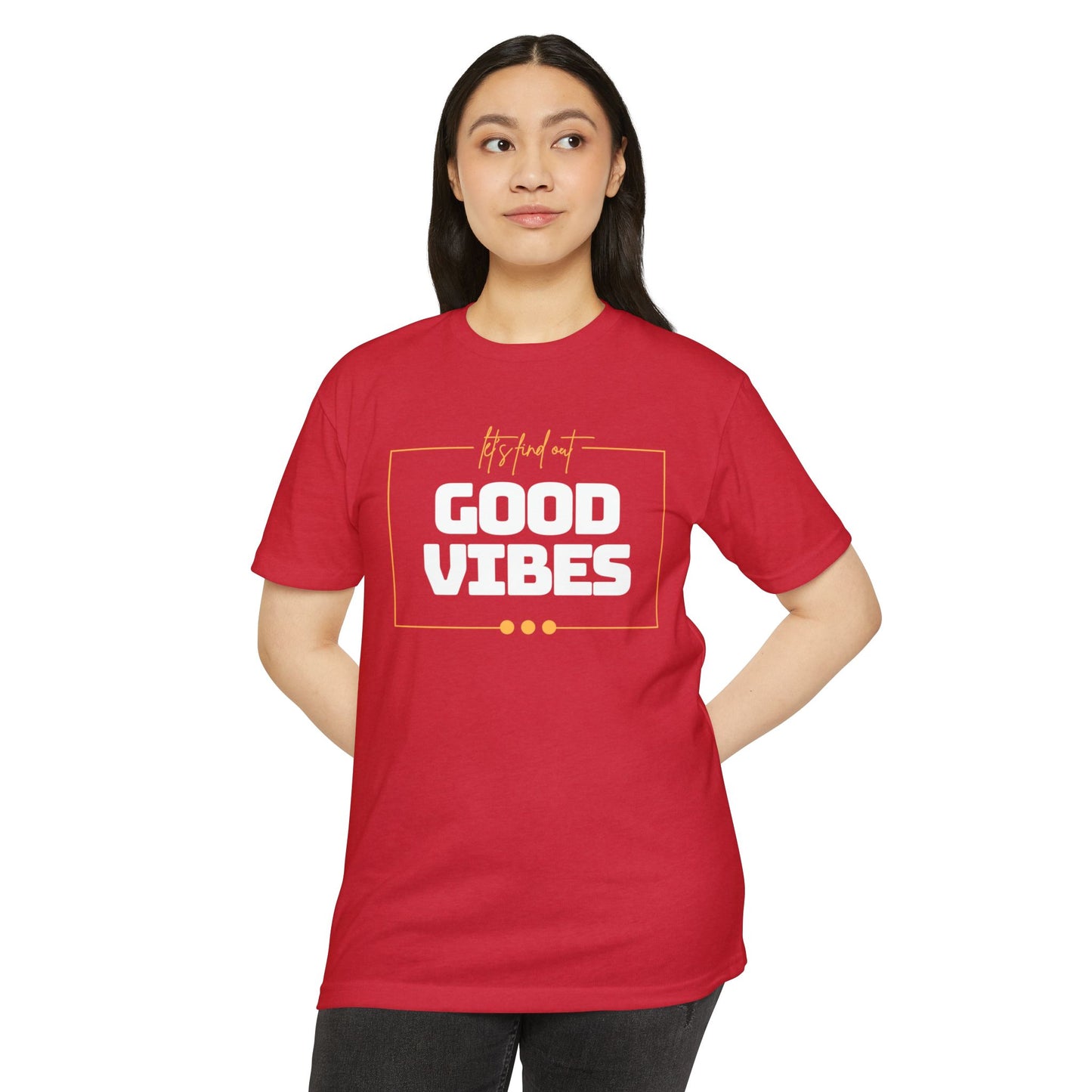 Good Vibes Unisex CVC Jersey T-shirt, Casual Tee, Positive Messaging Shirt, Everyday Wear, Gift for Friends