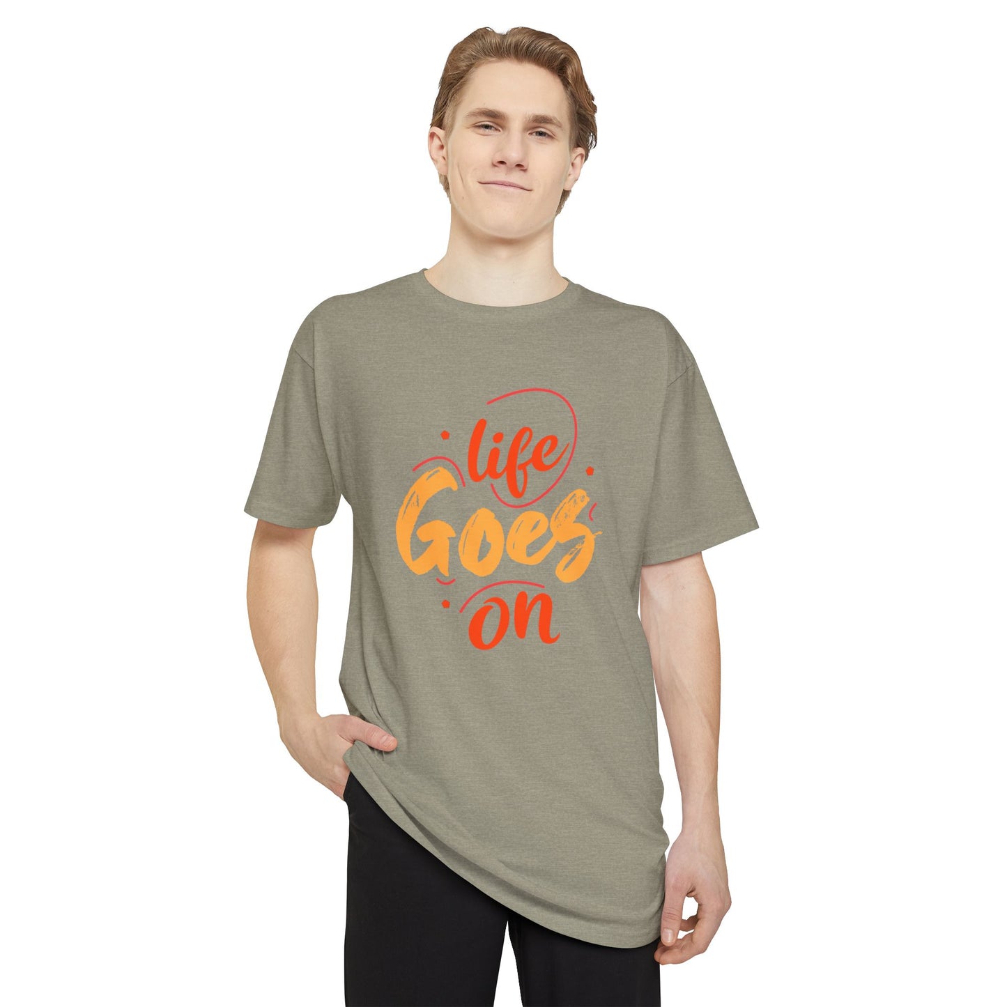 Inspirational Unisex Urban Tee - 'Life Goes On', Casual Streetwear, Gift for Friends, Motivational Outfit, Comfortable Daily Wear