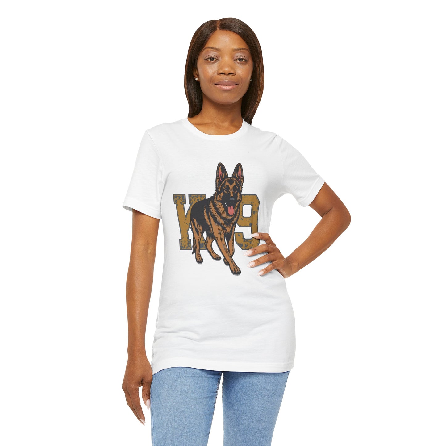 K9 Dog Lover German Shepherd Tee, Pet Owner Gift, Unisex Jersey Shirt