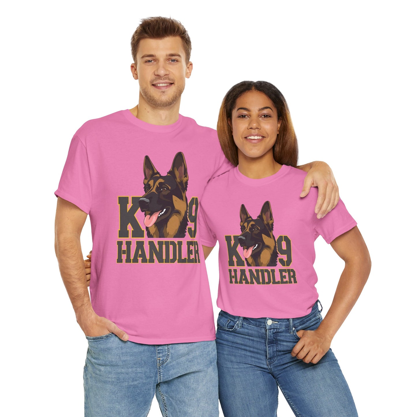 German Shepherd K9 Handler Tee, Perfect for Dog Lovers, Gift for Pet Owners, Unisex Cotton T-Shirt