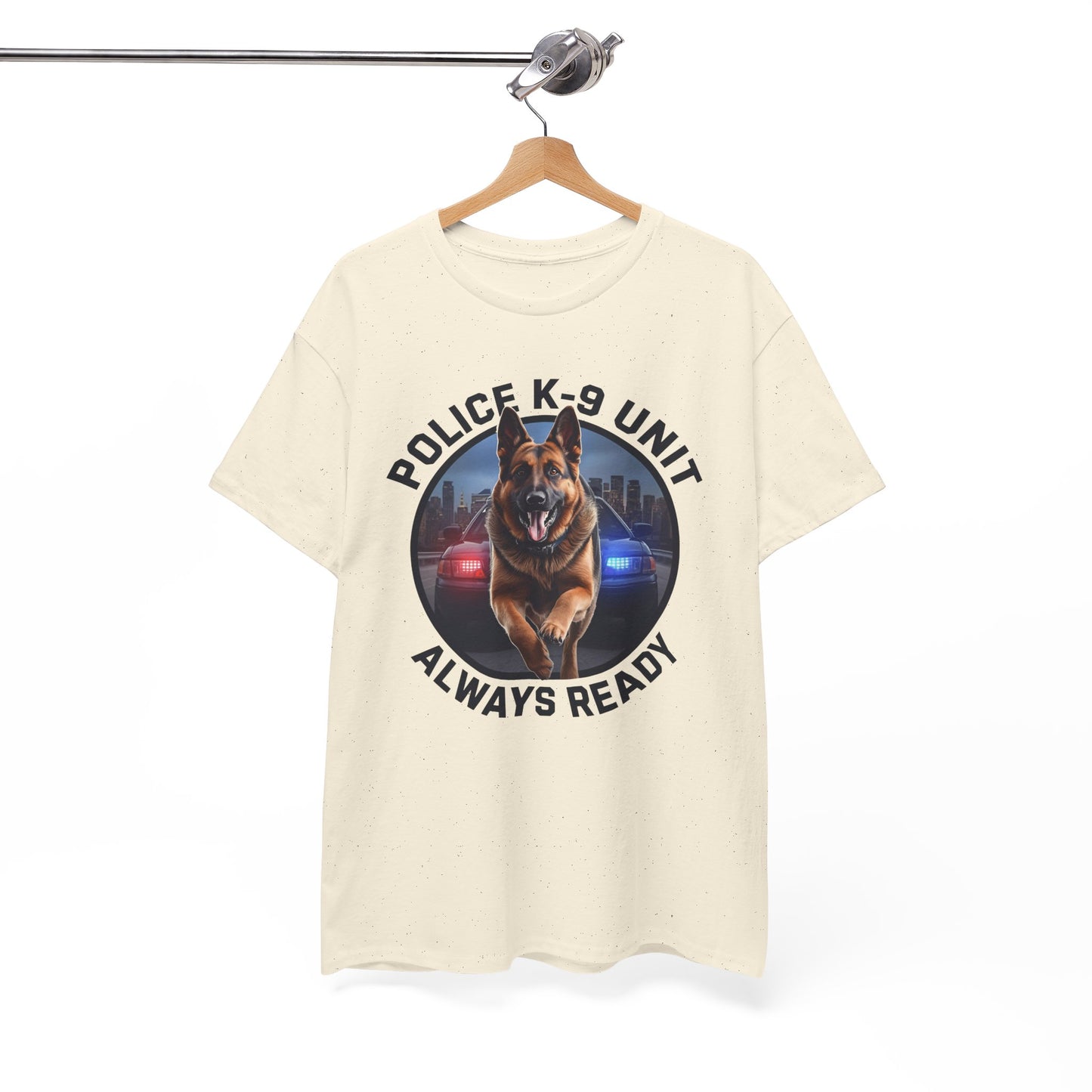 Police K-9 Unit Tee, Always Ready Graphic Tee, Dog Lover Gift, Police Support Shirt, Police Dog Merchandise