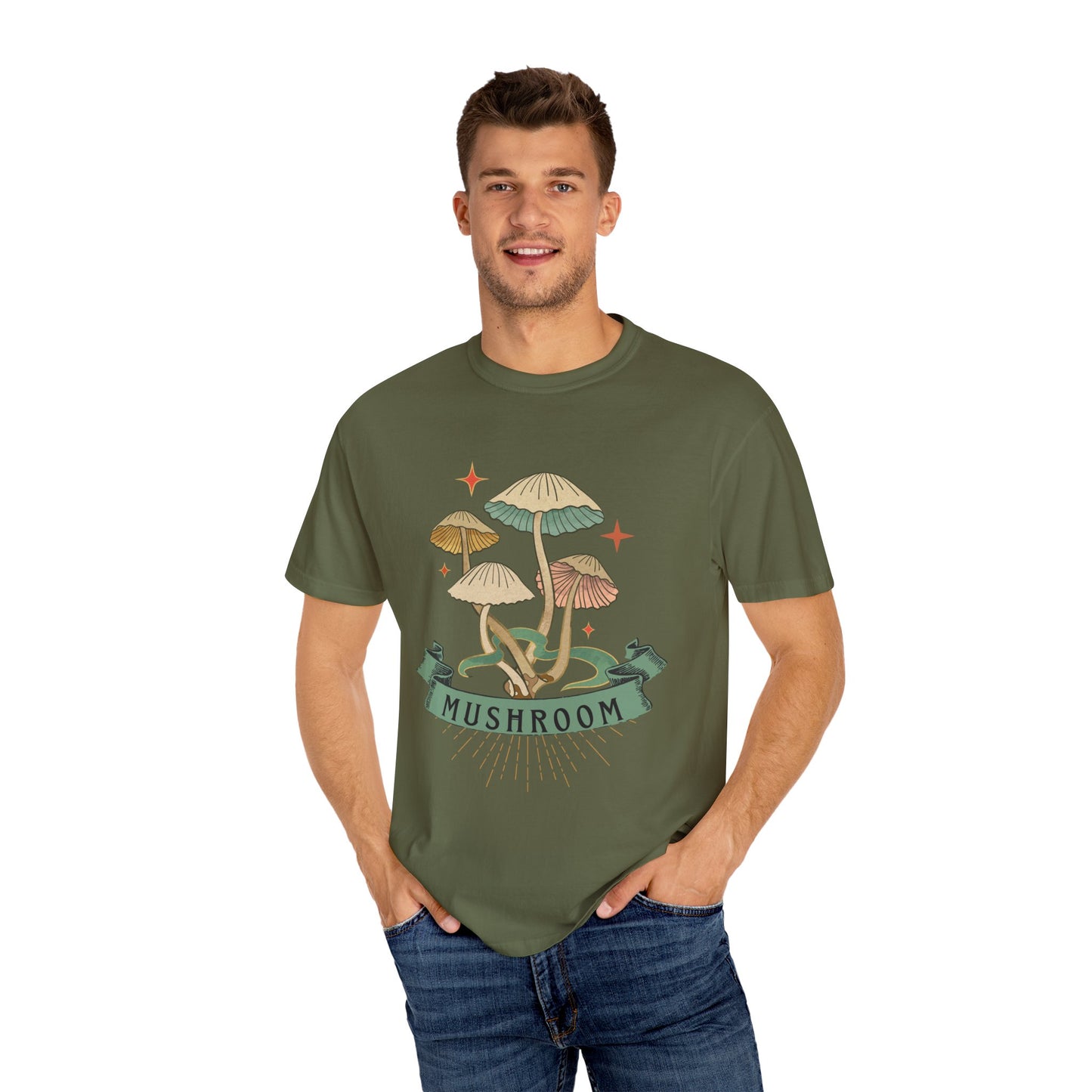 Mushroom Magic T-Shirt, Nature Lover Gift, Unisex Tee, Eco-Friendly Clothing, Summer Style, Festival Outfit