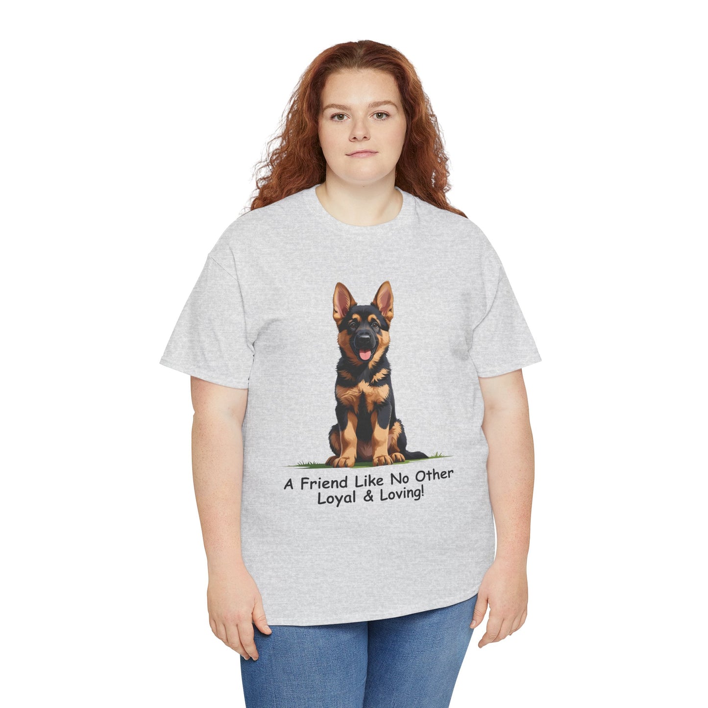 Adorable German Shepherd Puppy Lover Tee: A Friend Like No Other, Dog Owner Gift, Dog Mom Shirt, Gifts for Animal Lovers, Unisex Cotton T-shirt
