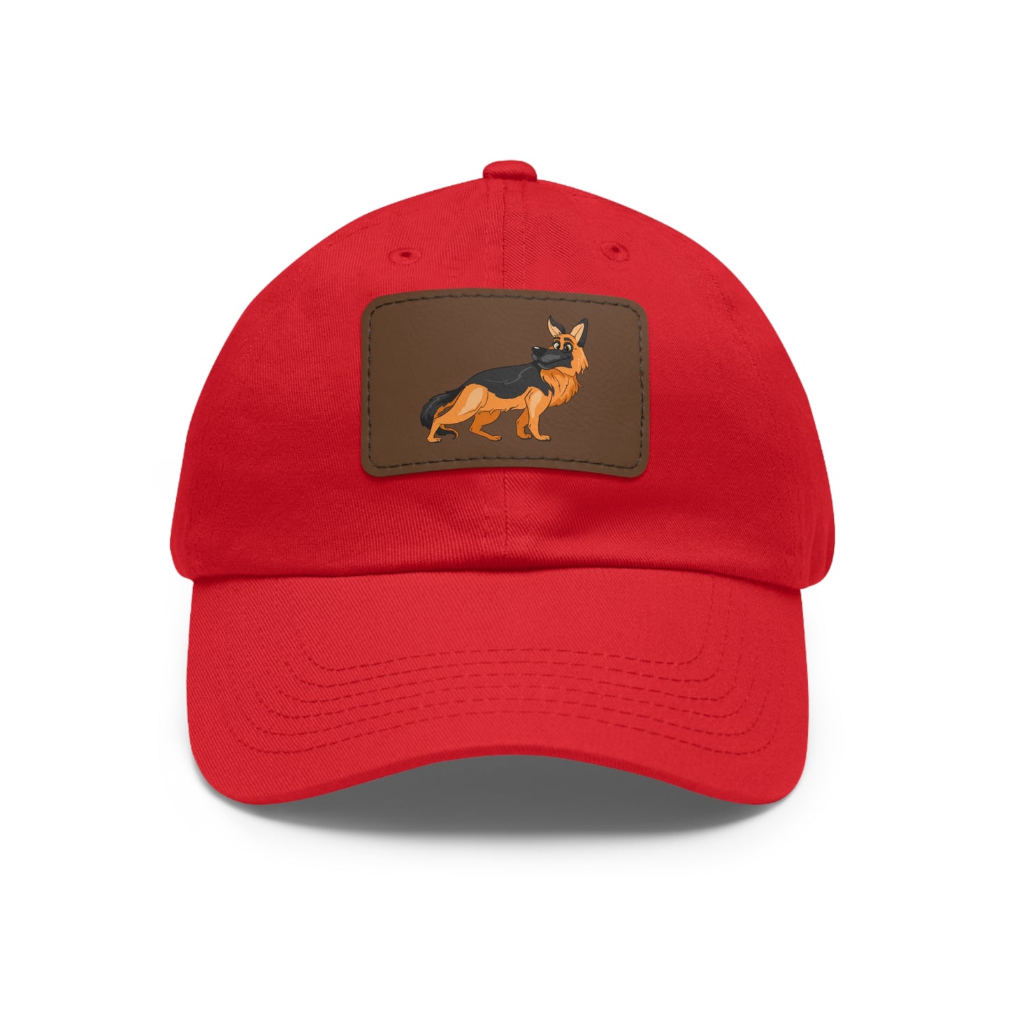 German Shepherd Dad Hat with Leather Patch - Perfect Gift for Dog Lovers