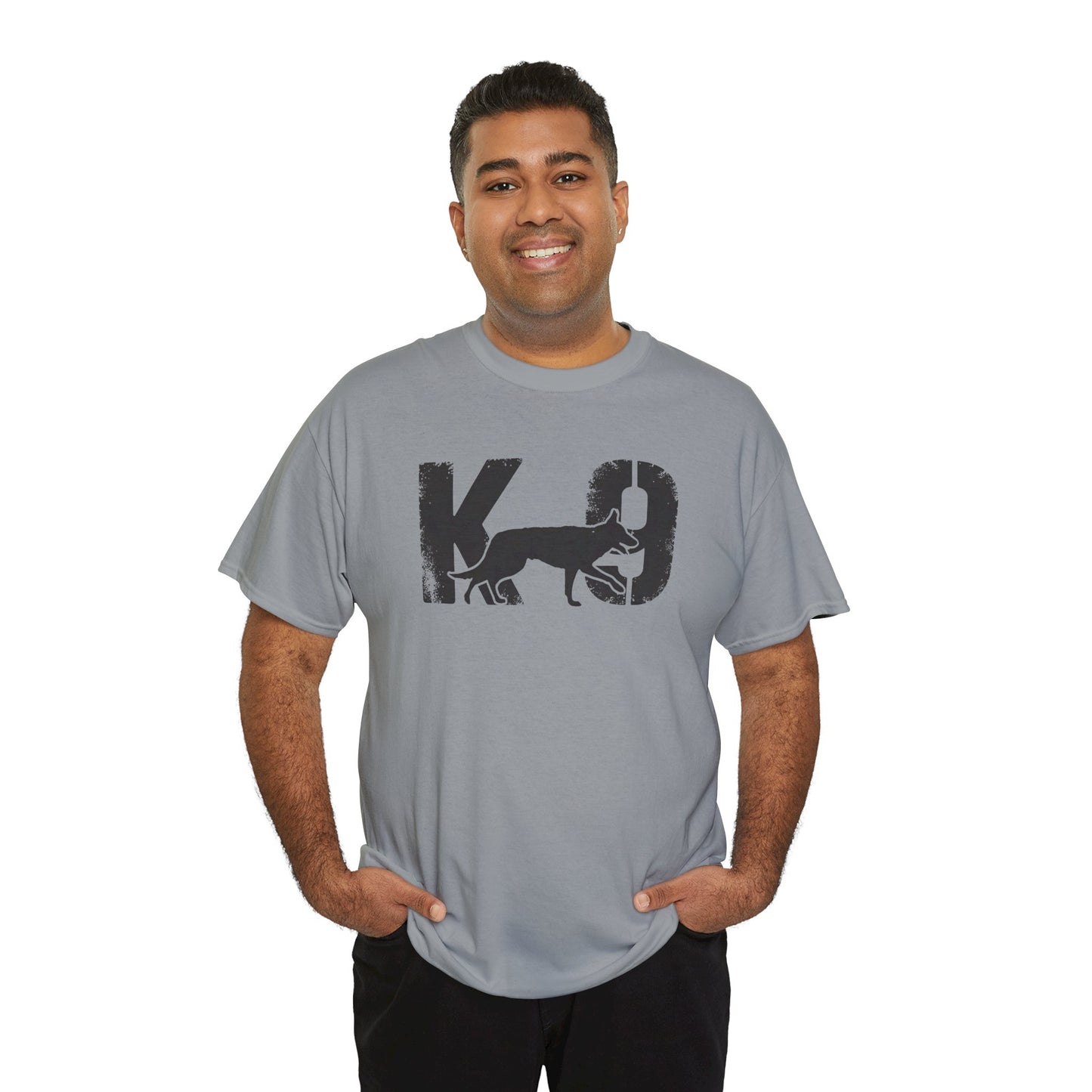 K-9 Dog Lover's Unisex Heavy Cotton Tee | T-Shirt for K-9 Handler | Dog Between K and 9 Design