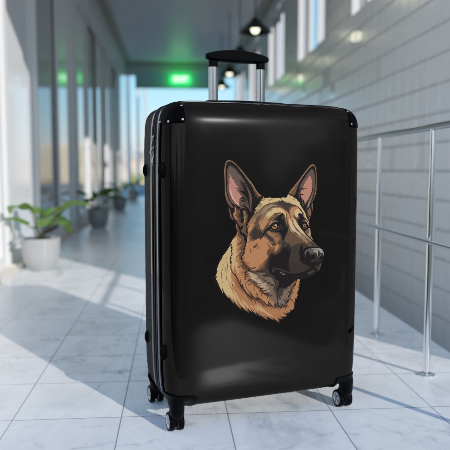 German Shepherd Art Carry-On Suitcase - Stylish Pet Lover Travel Luggage