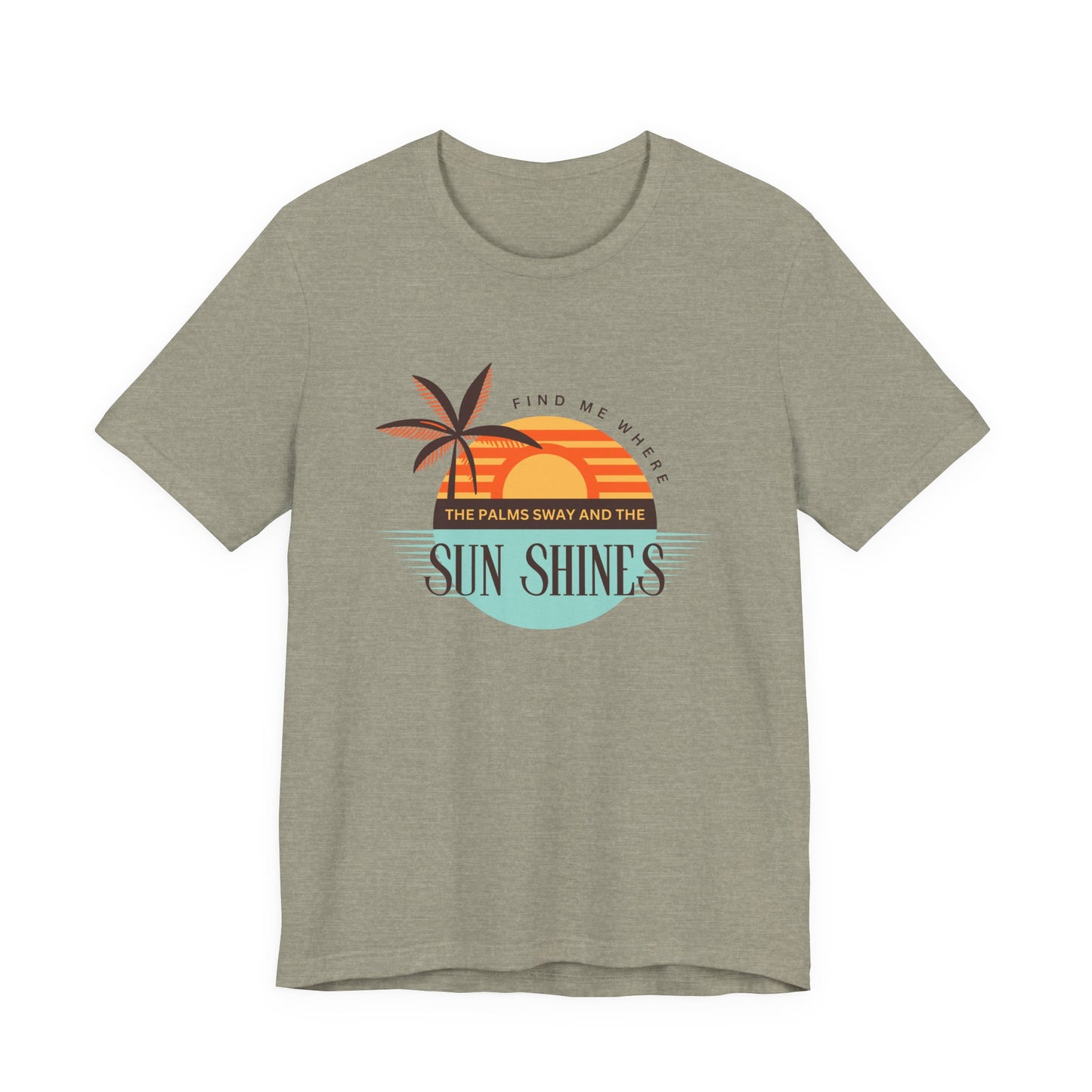 Tropical Vibes Tee - Relaxing Beach Sunset Design for Travelers and Summer Lovers, Perfect Gift for Vacations, Beach Days, and Casual Style