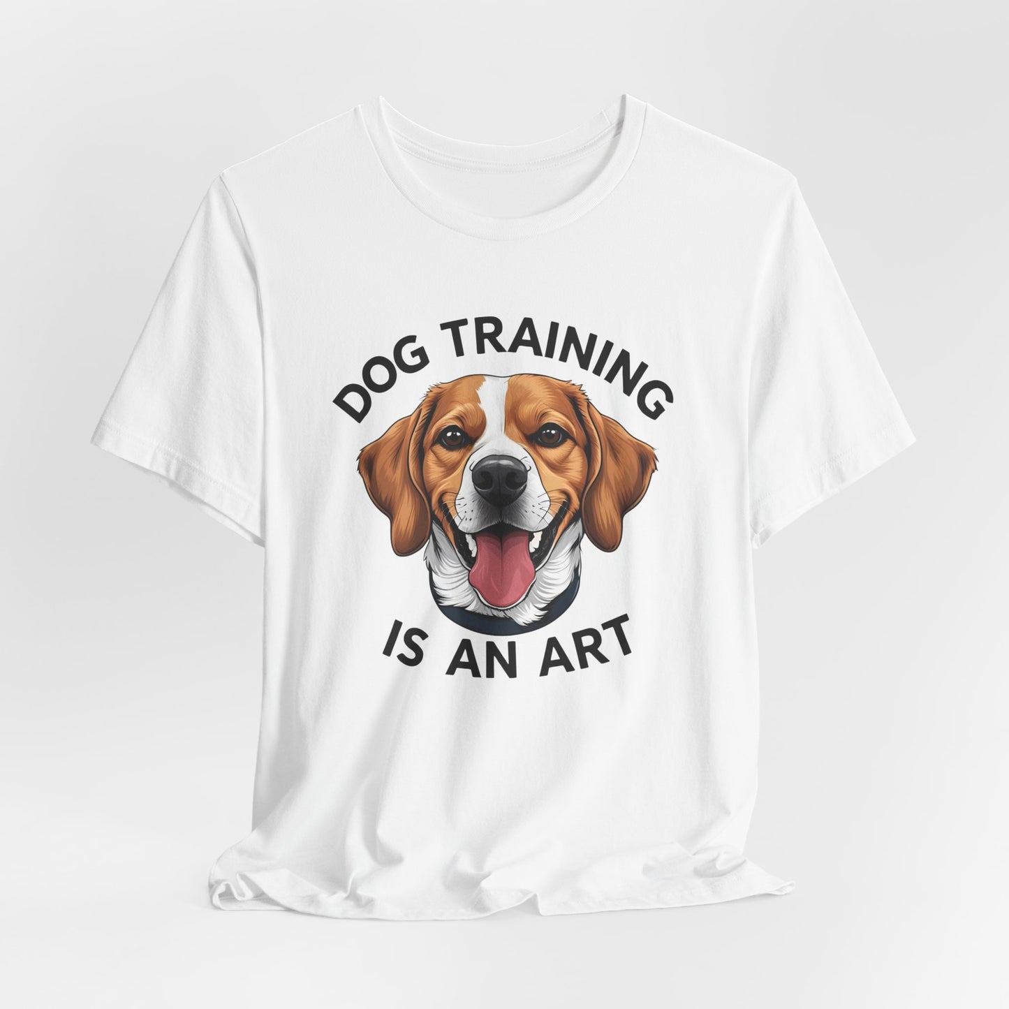 Dog Training is An Art Tee - Unisex Jersey Short Sleeve, Gift for Dog Lovers, Training T-Shirt, Dog Owner Apparel, Cute Canine Shirt