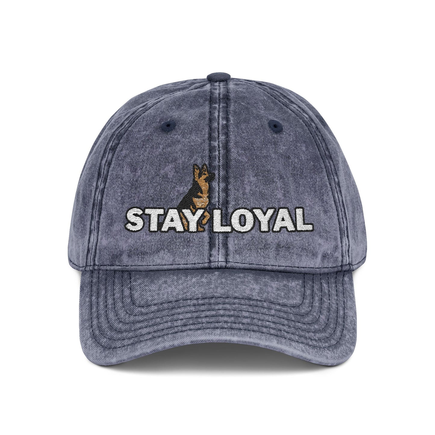 German Shepherd Vintage Embroidered Cap - Stay Loyal