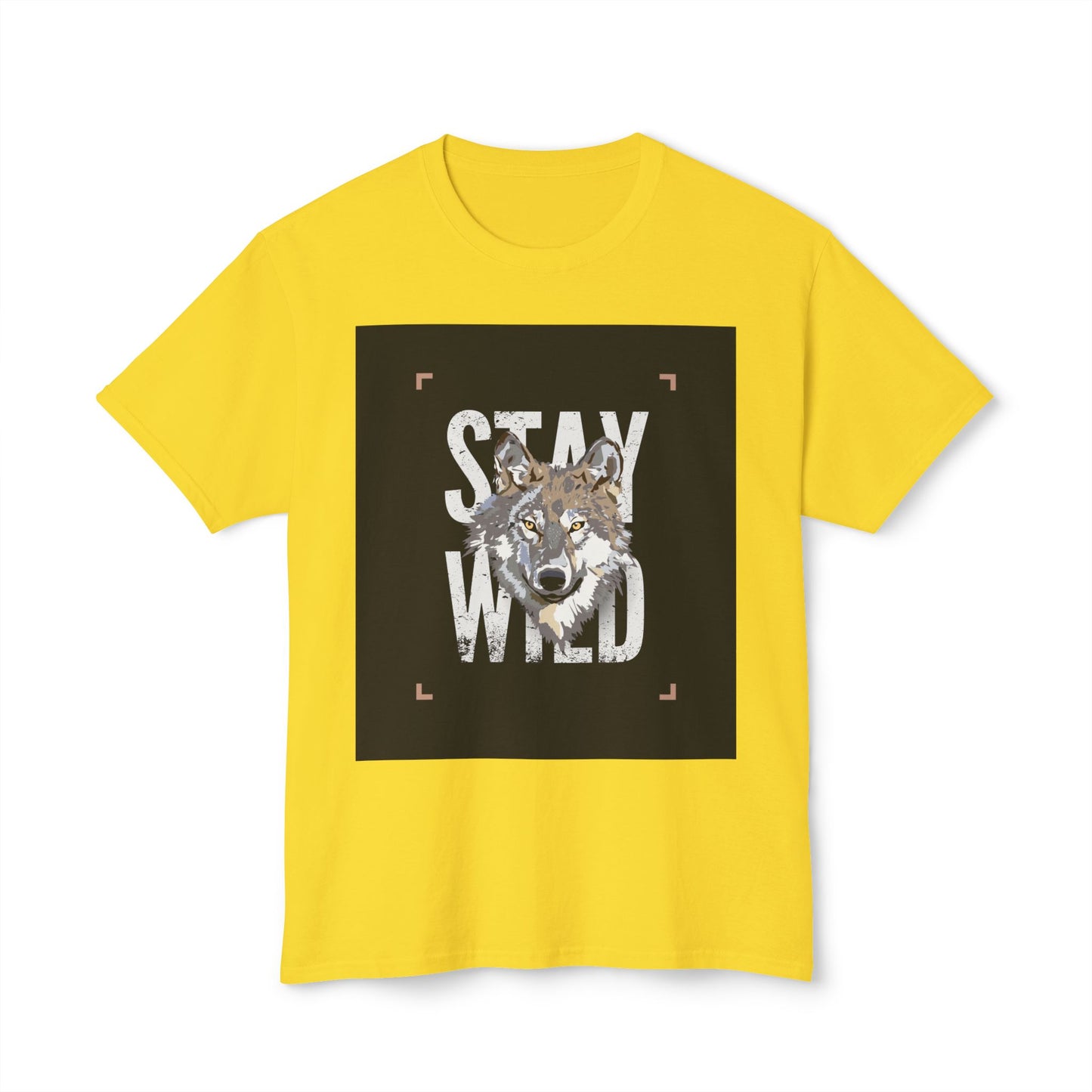 Wild Spirit Cotton T-shirt - Stay Wild Wolf T-Shirt, Nature Lover Gift, Eco-Friendly Fashion, Animal Enthusiast Tee, Adventure Wear