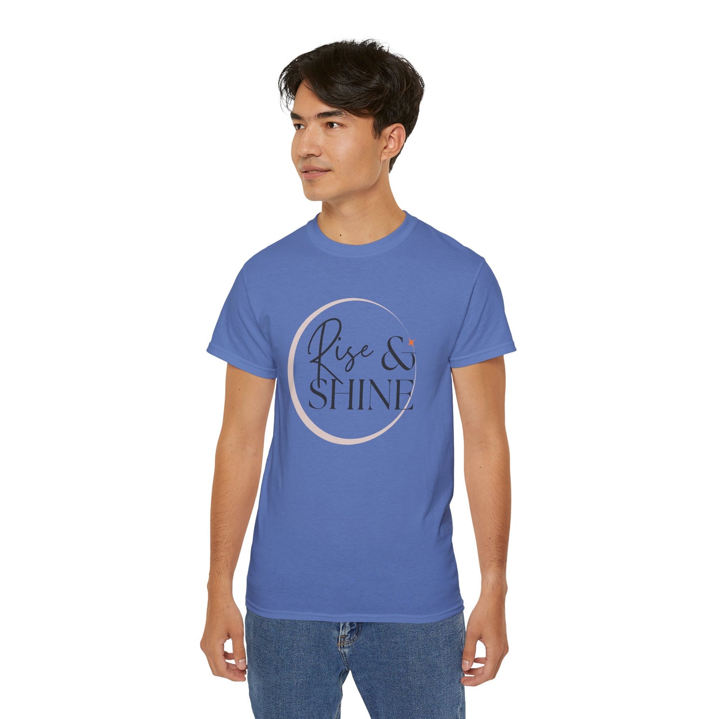 Rise & Shine Unisex Ultra Cotton Tee, Motivational Tee, Inspirational Shirt, Gift for Her, Positive Quote T-Shirt, Summer Fashion