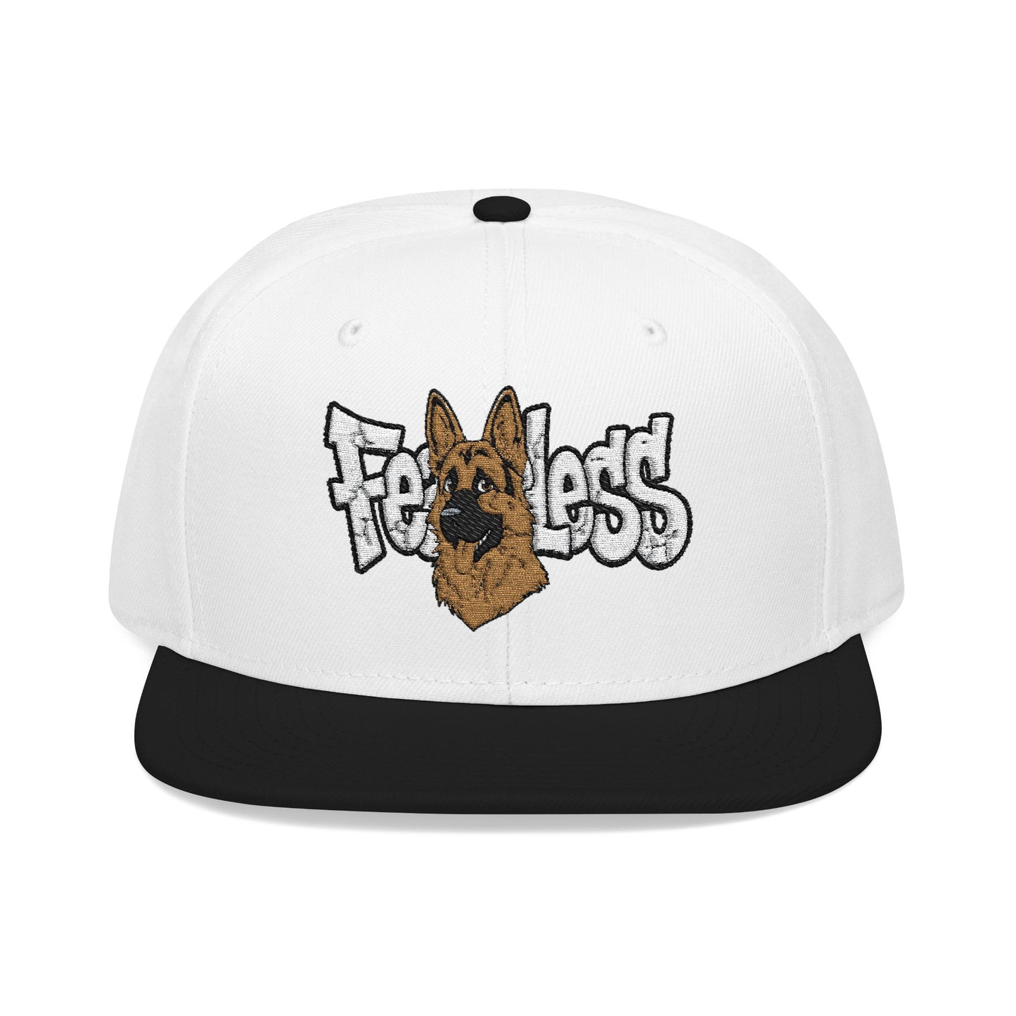 German Shepherd Embroidered Snapback Hat - Fearless