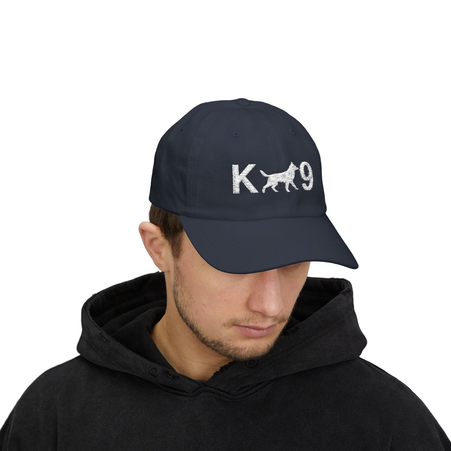 K9 Classic Embroidered Dad Cap, German Shepherd Hat, Unisex Adjustable Cap